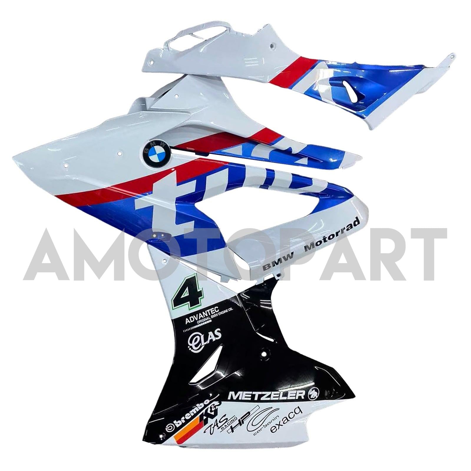 Amotopart BMW S1000RR 2017-2018 Blau&Red Style6 Verkleidungssatz