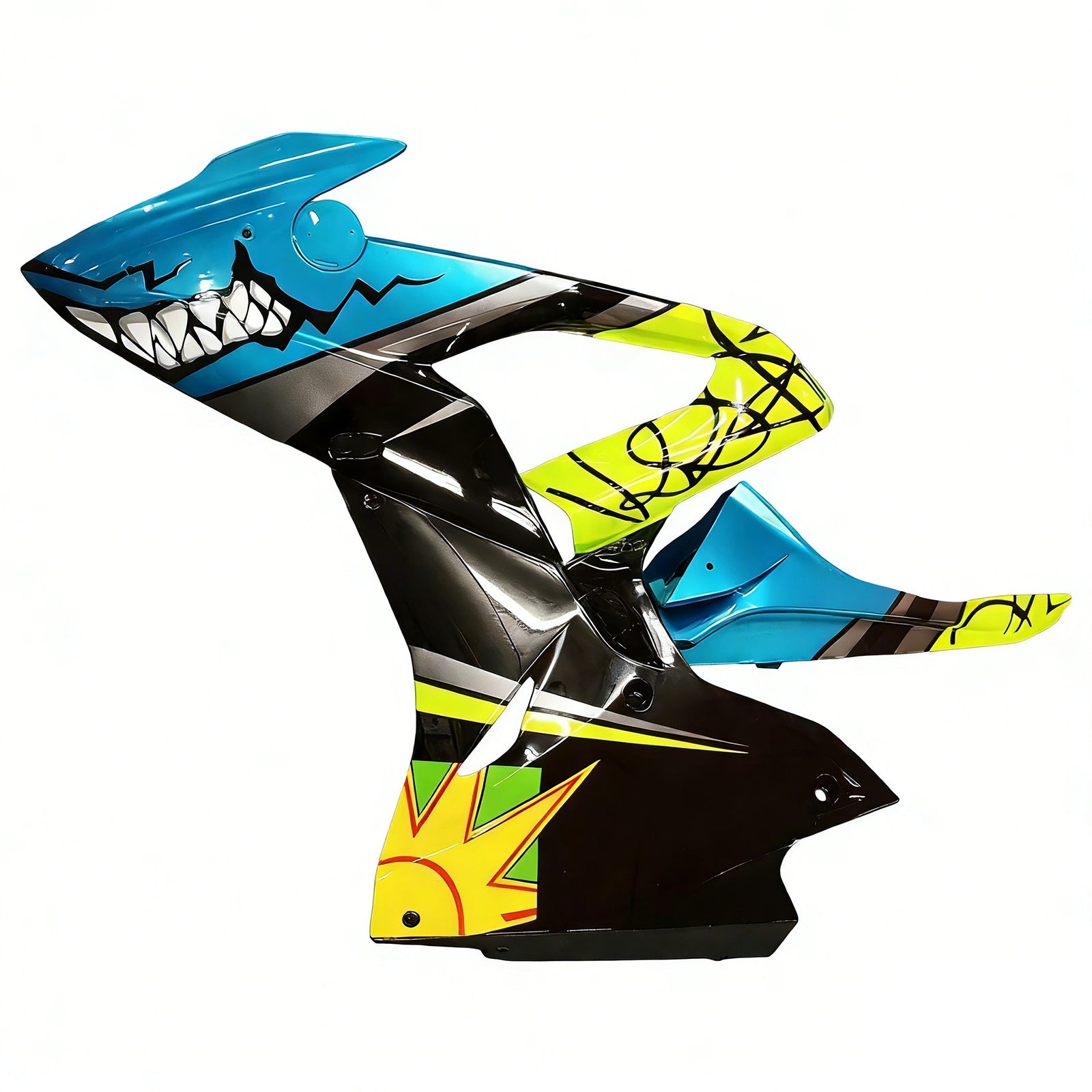 Amotopart BMW S1000RR 2017-2018 Blue & Yellow Monster Style4 Fairing Kit