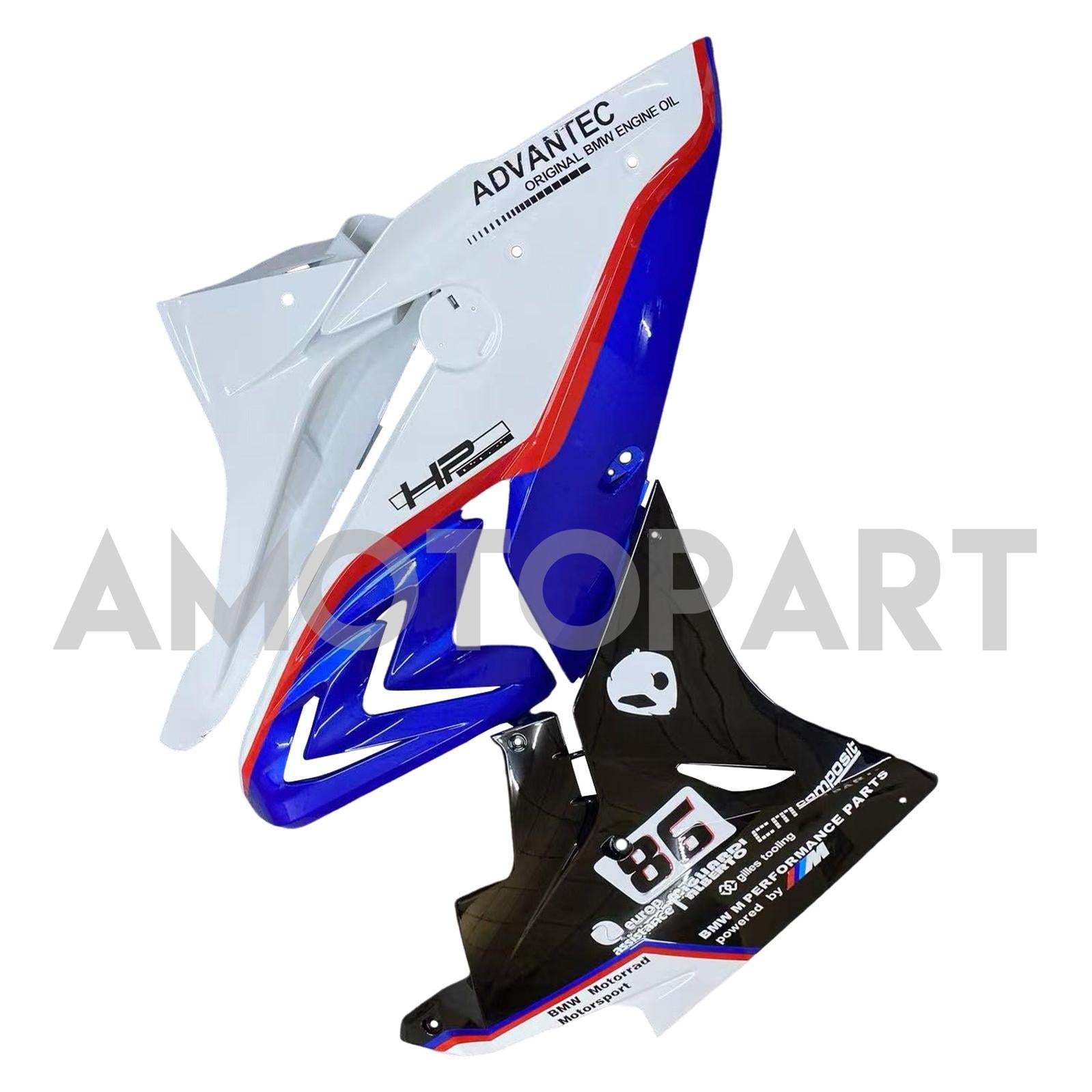 Amotopart BMW S1000RR 2017-2018 ブルー&レッド Style4 フェアリングキット