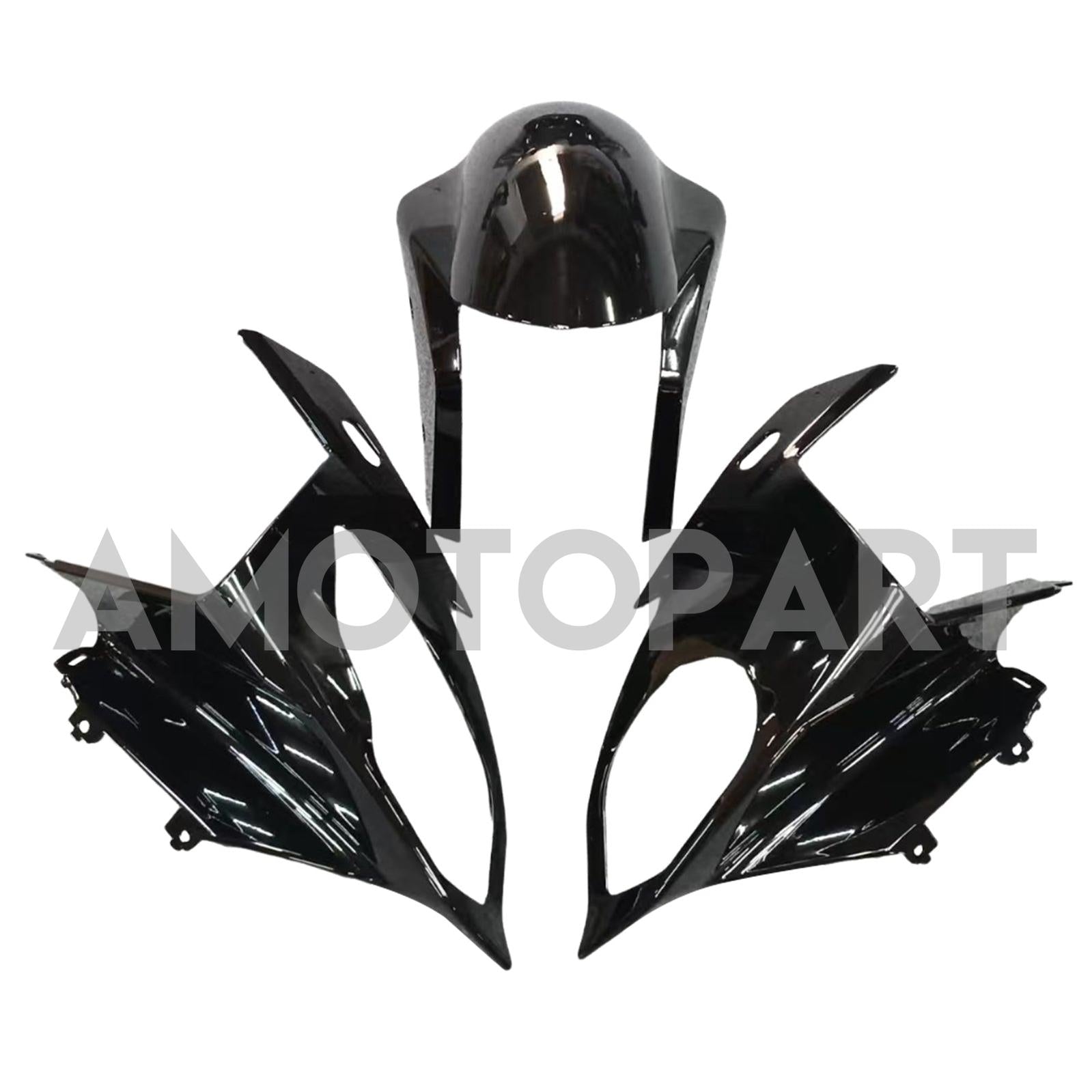 Amotopart BMW S1000RR 2017-2018 ブラック&シルバー フェアリングキット