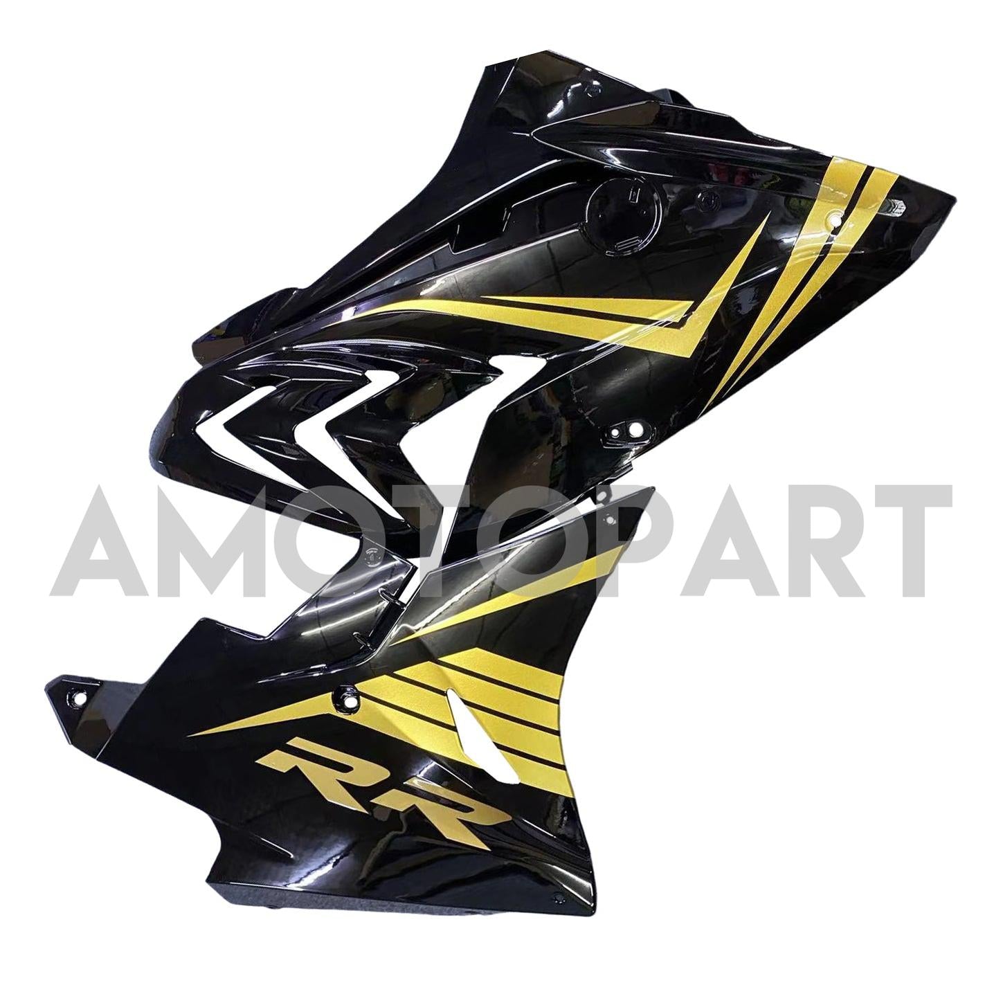 Amotopart BMW S1000RR 2017-2018 Kit de carenado negro y dorado
