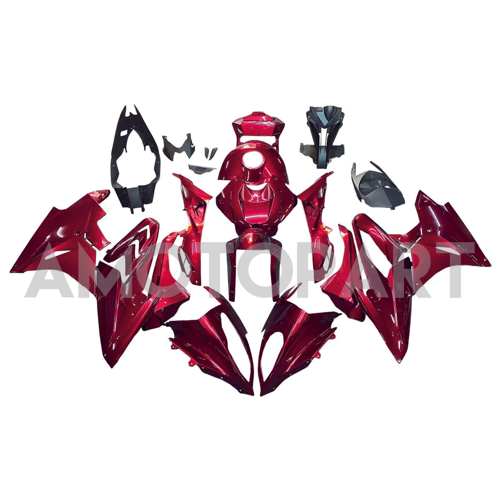 Amotopart 2017-2018 BMW S1000RR Glossy Red Fairing Kit
