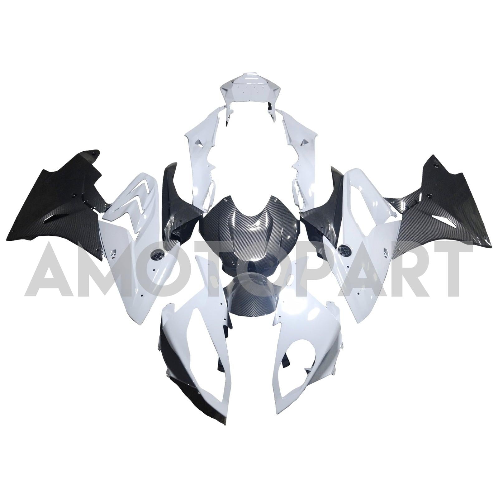 Amotopart 2015-2016 Kit carena grigia BMW S1000RR in fibra di carbonio