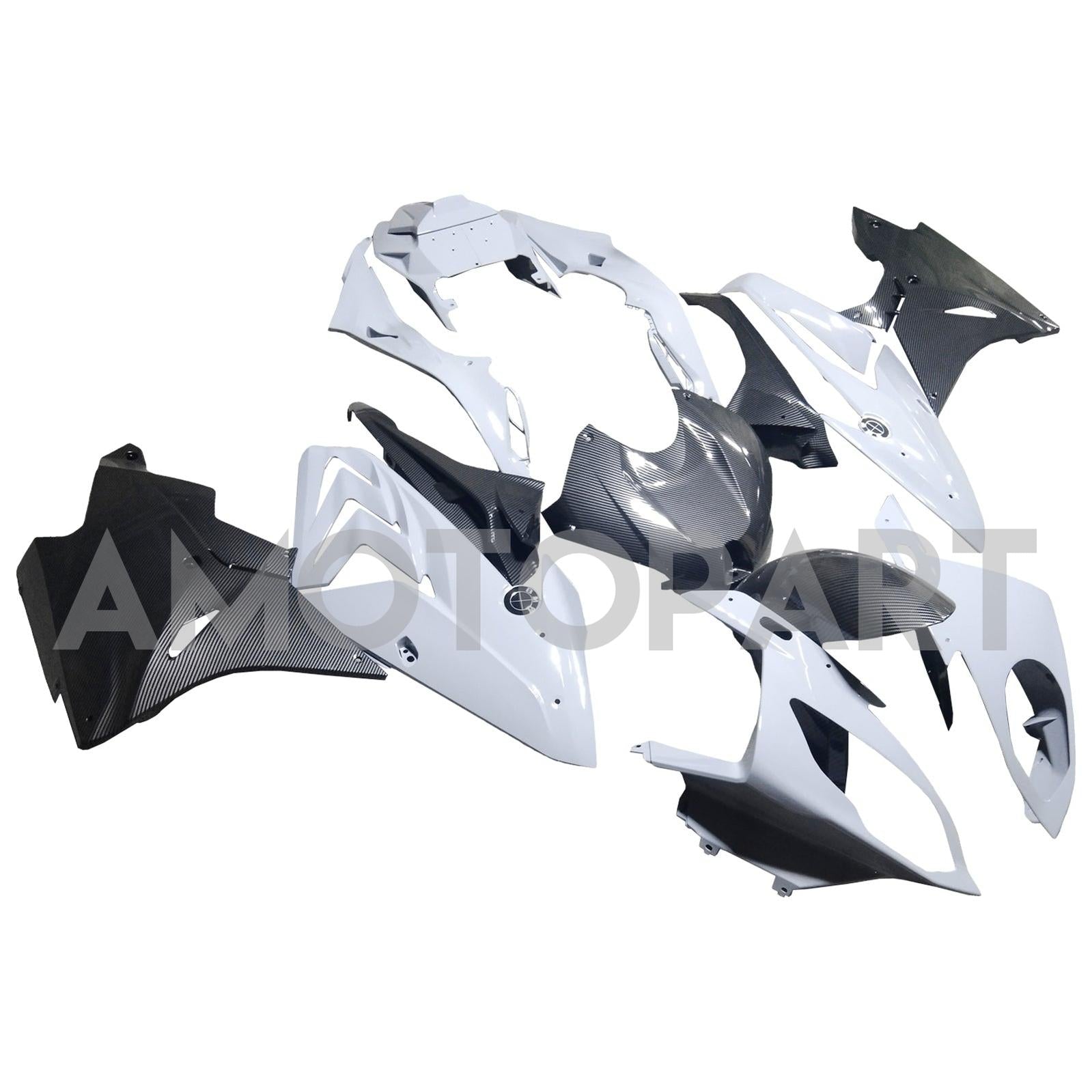 Amotopart 2015-2016 Kit carena grigia BMW S1000RR in fibra di carbonio