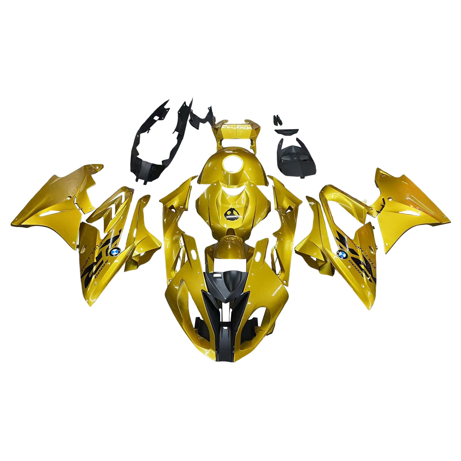 Amotopart 2017-2018 BMW S1000RR All Golden Fairing Kit