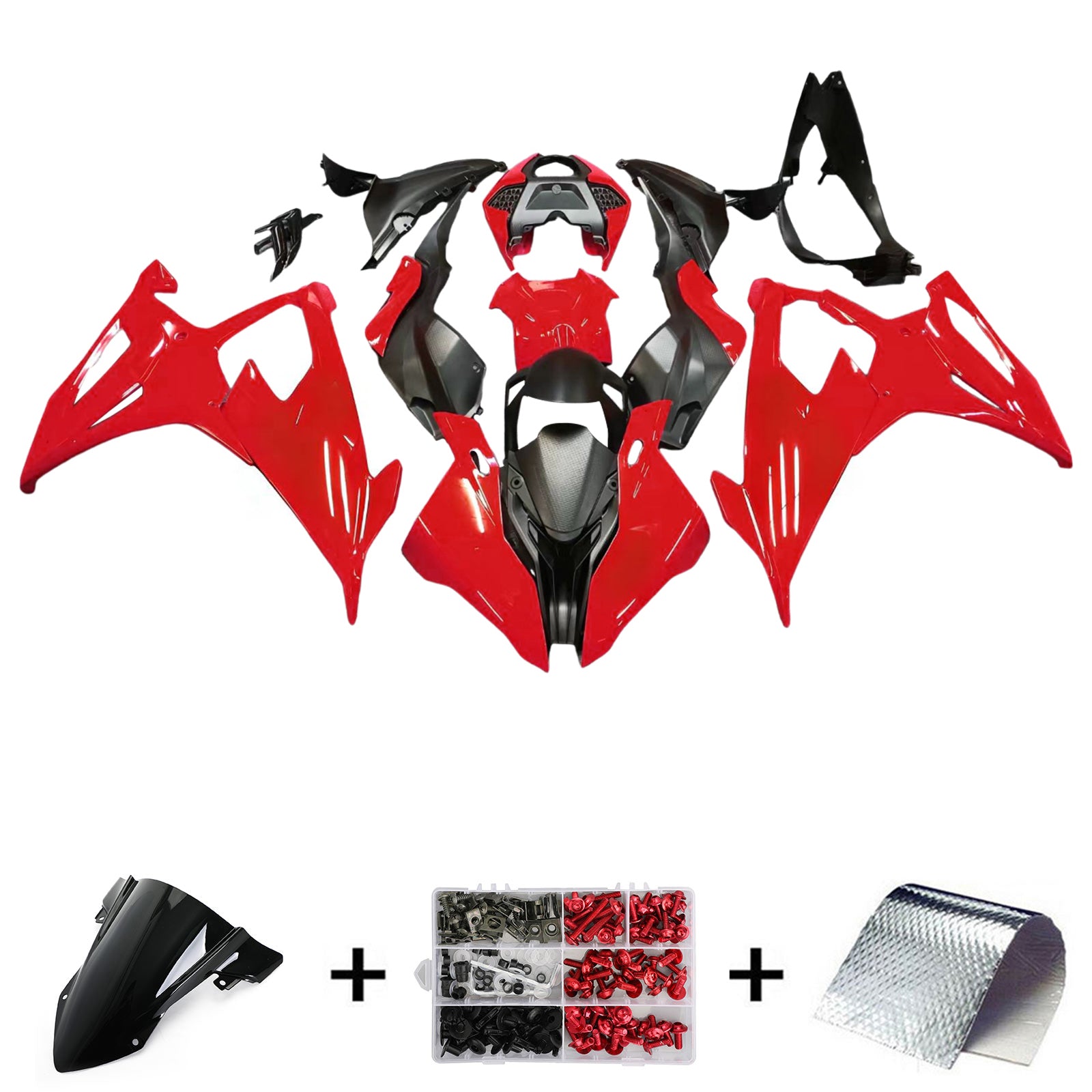 Amotopart 2019-2022 BMW S1000RR/M1000RR Red Fairing Kit