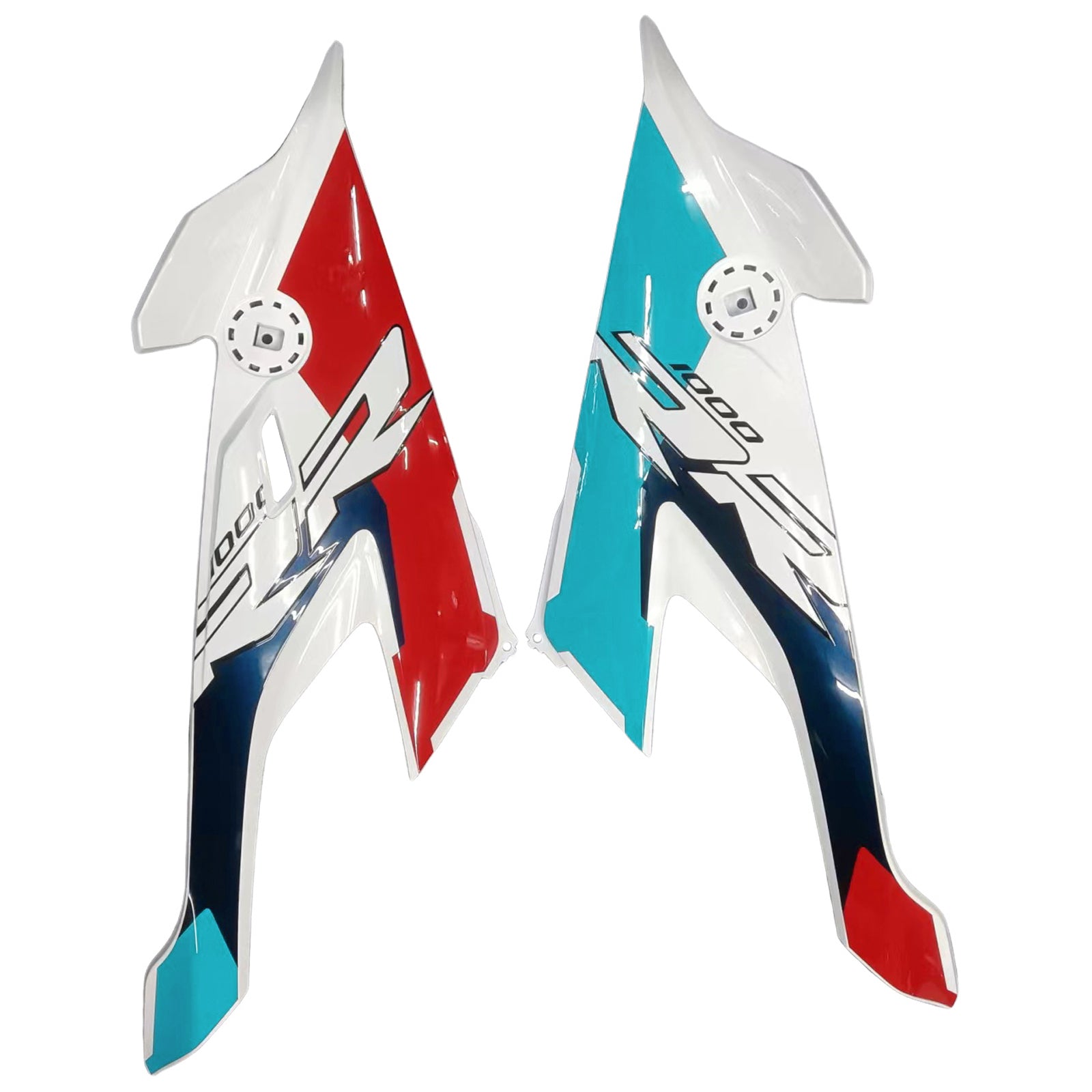 Amotopart 2019-2022 BMW S1000RR/M1000RR ブラック ホワイト レーシング フェアリング キット