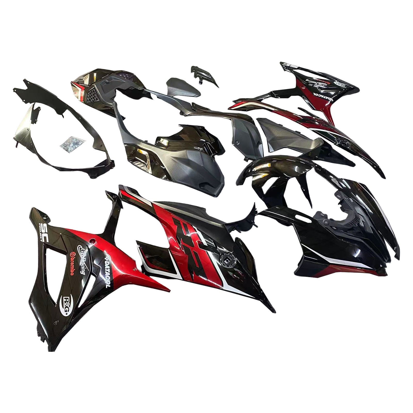 Amotopart 2019-2022 BMW S1000RR/M1000RR Dark Red Fairing Kit