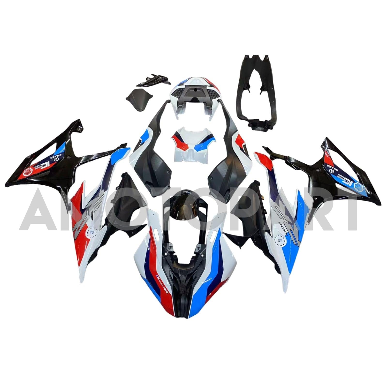 Amotopart 2019-2022 BMW S1000RR/M1000RR Black Red Blue White Racing Fairing Kit