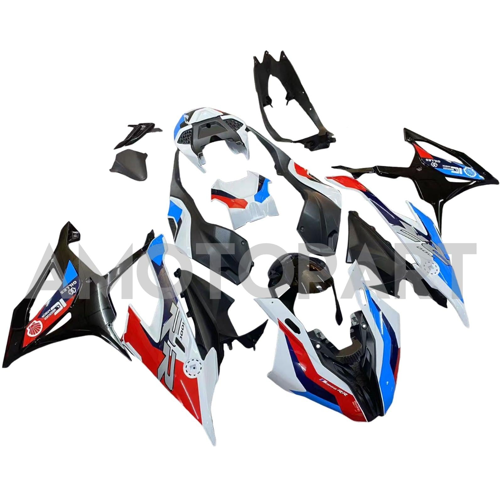 Amotopart 2019-2022 BMW S1000RR/M1000RR Black Red Blue White Racing Fairing Kit