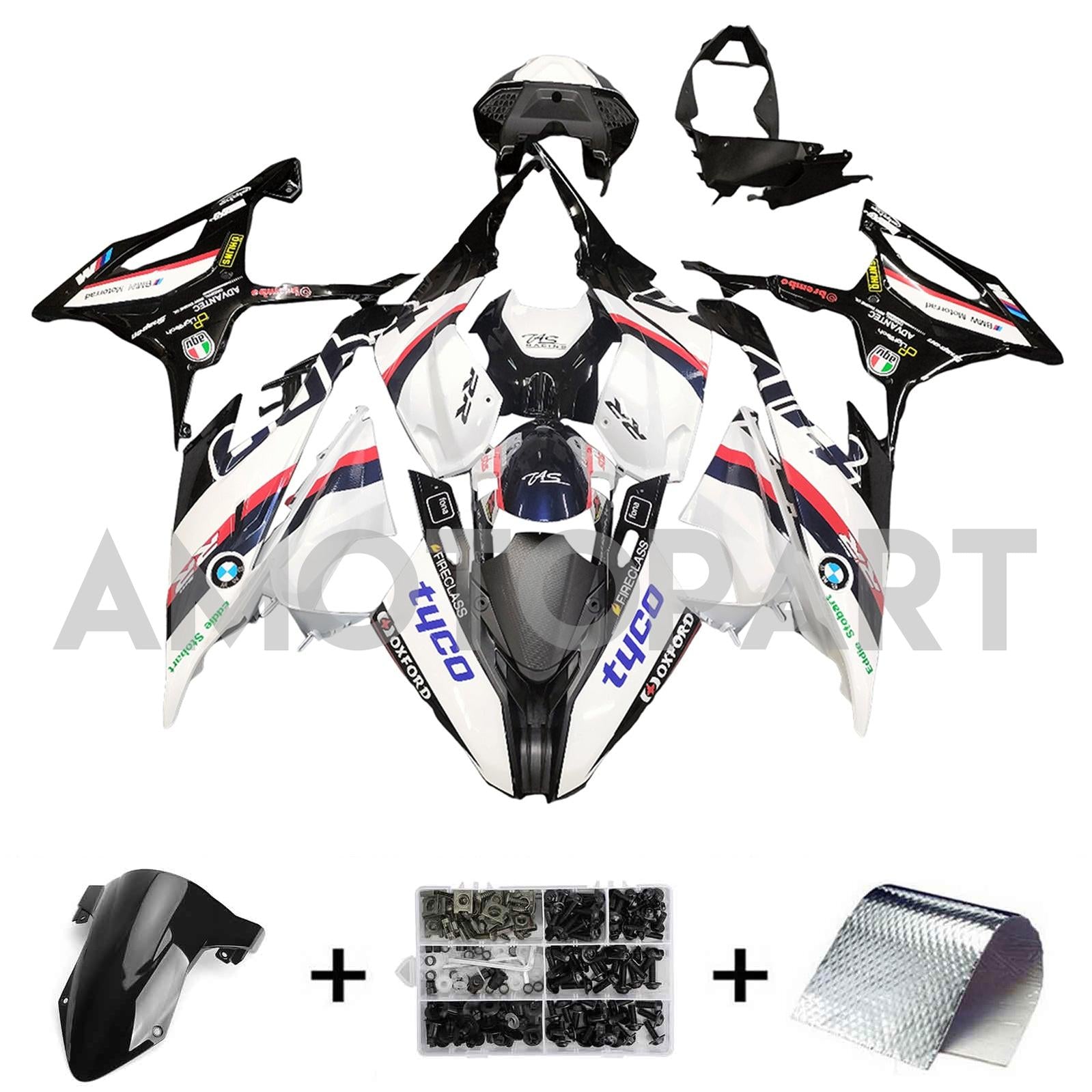 Amotopart 2019-2022 BMW S1000RR/M1000RR WIT MULTI RACING KOBLE KIT