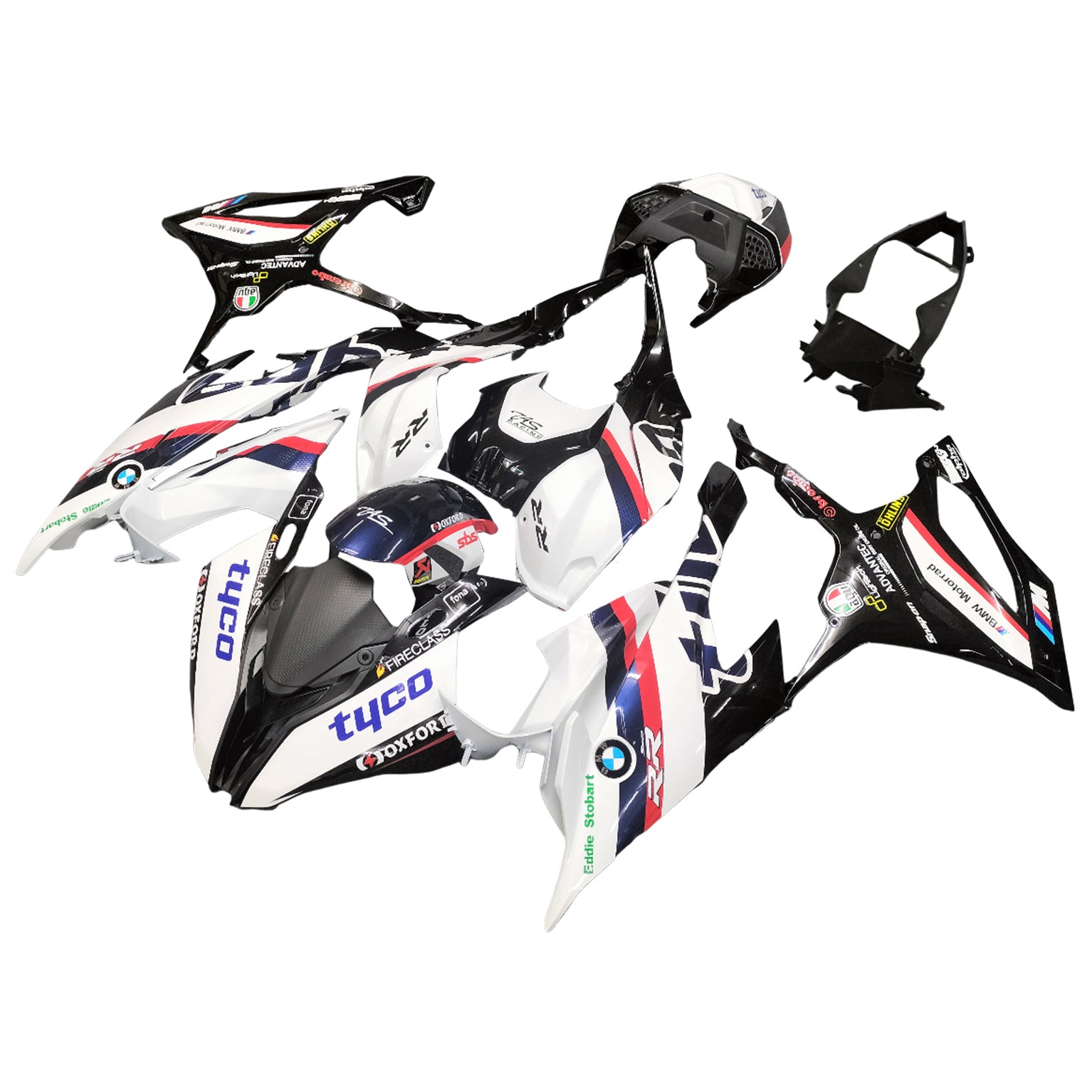 Amotopart 2019-2022 BMW S1000RR/M1000RR White Multi Racing Fairing Kit