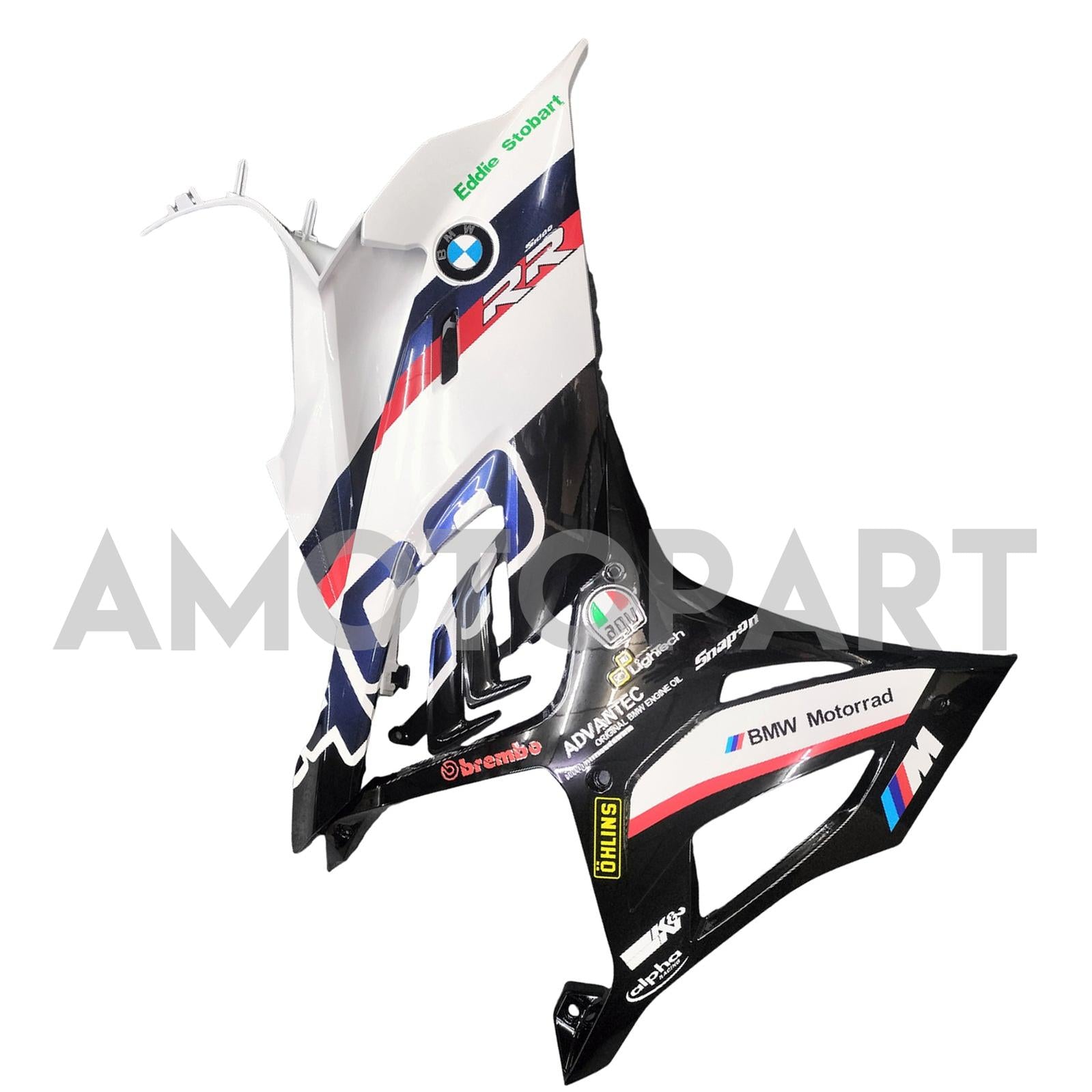 Amotopart 2019-2022 BMW S1000RR/M1000RR White Multi Racing Fairing Kit