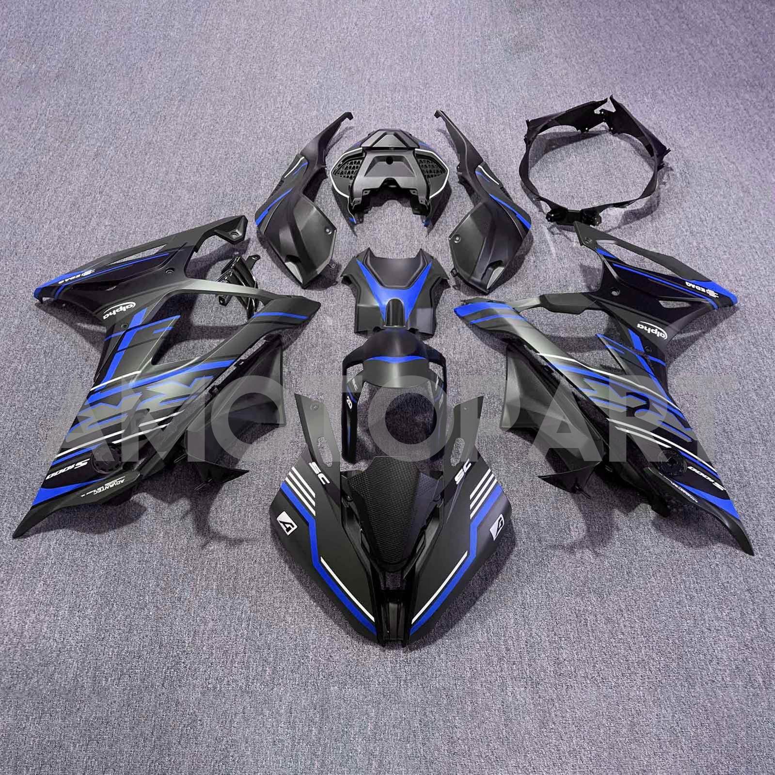 Amotopart 2019-2022 BMW S1000RR/M1000RR Black Blue Line Racing Beurskit