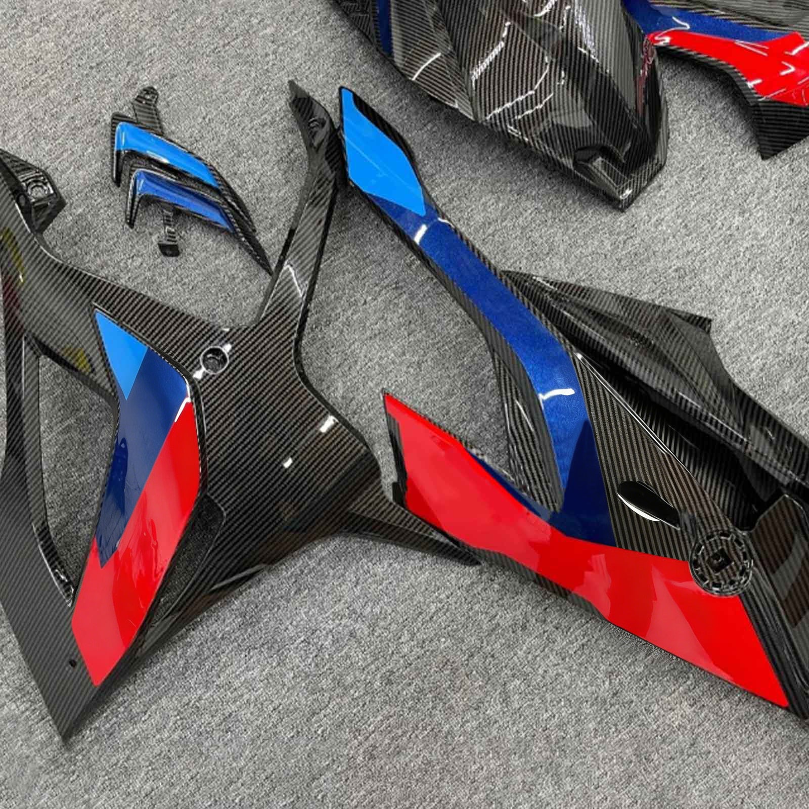 Amotopart BMW 2019-2022 S1000RR/M1000RR Black Blue Red Carbon Kit