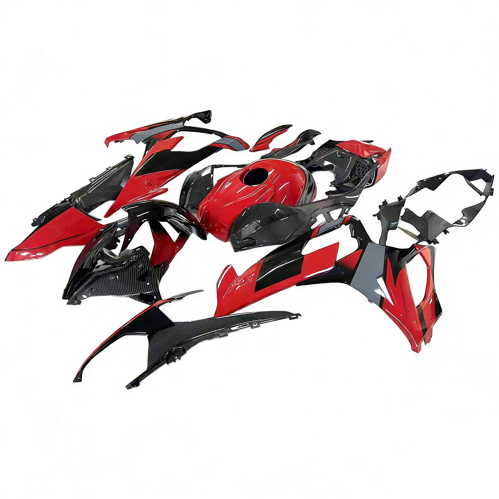 Amotopart BMW S1000RR 2019-2022 Black&Red Fairing Kit