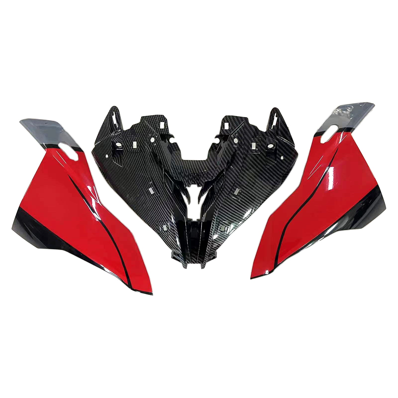 Kit de carénage Amotopart BMW S1000RR 2019-2022 noir et rouge