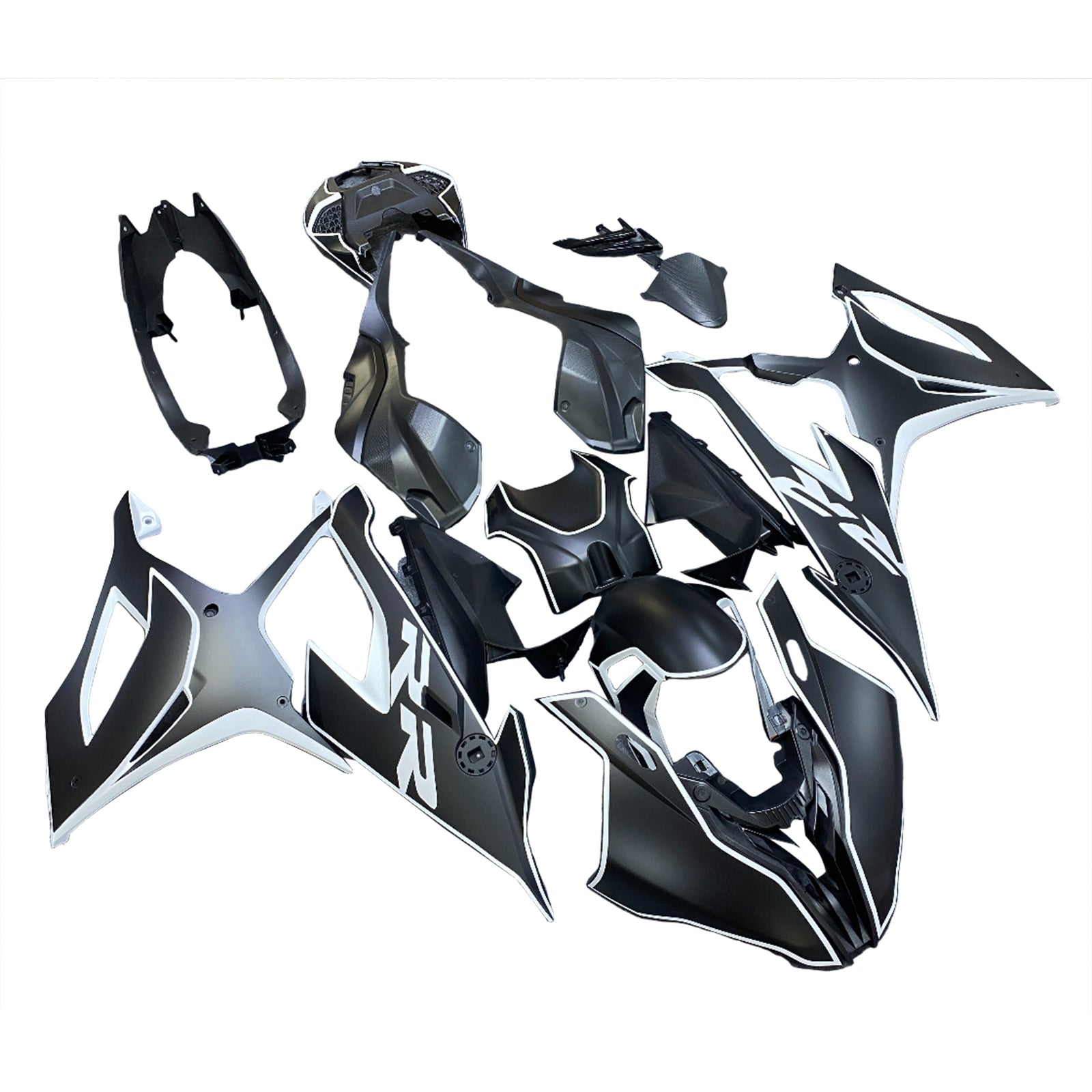 Amotopart BMW S1000RR 2019-2022 Kit de carénage de rayures noires