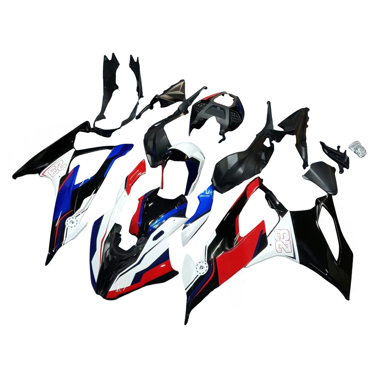 Amotopart BMW S1000RR 2019-2022 Blue&Red Style9 Fairing Kit
