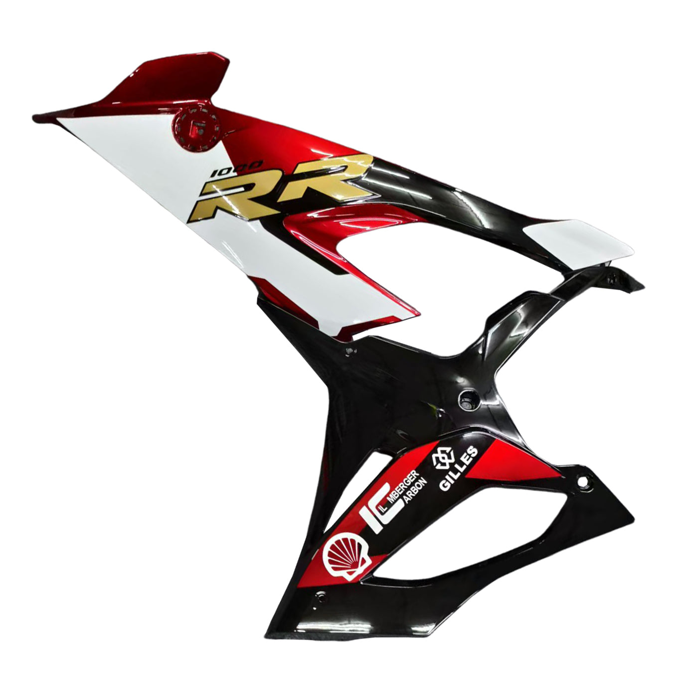 Amotopart BMW S1000RR 2019-2022 Rouge&Kit de carénage Black Style2