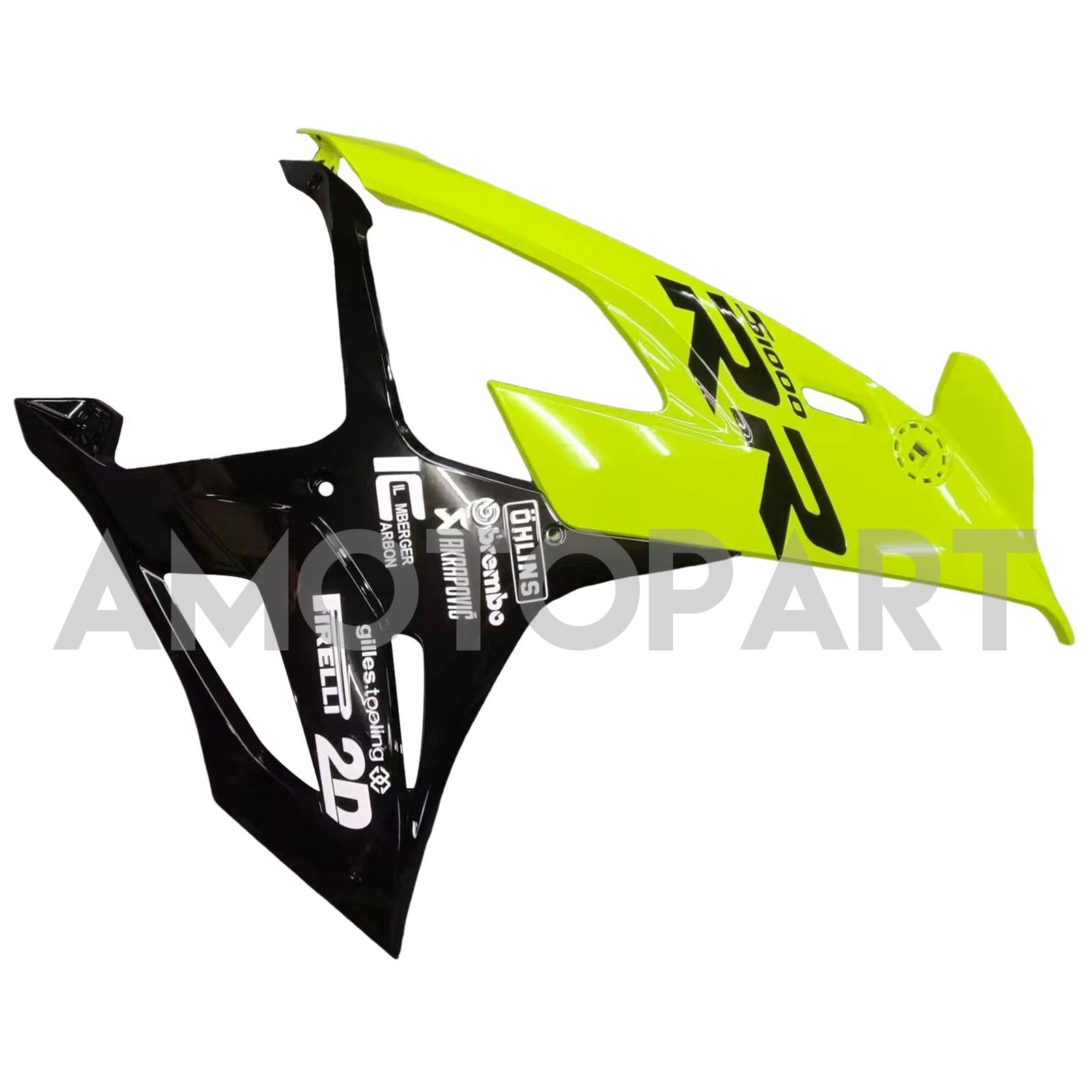 Amotopart BMW S1000RR 2019-2022 Kit de carenado chartreuse fluorescente