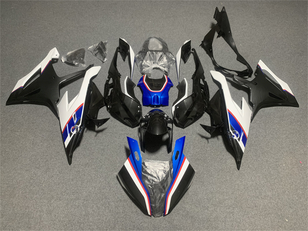 Amotopart BMW S1000RR 2019-2022 Blue&White Style2 Fairing Kit