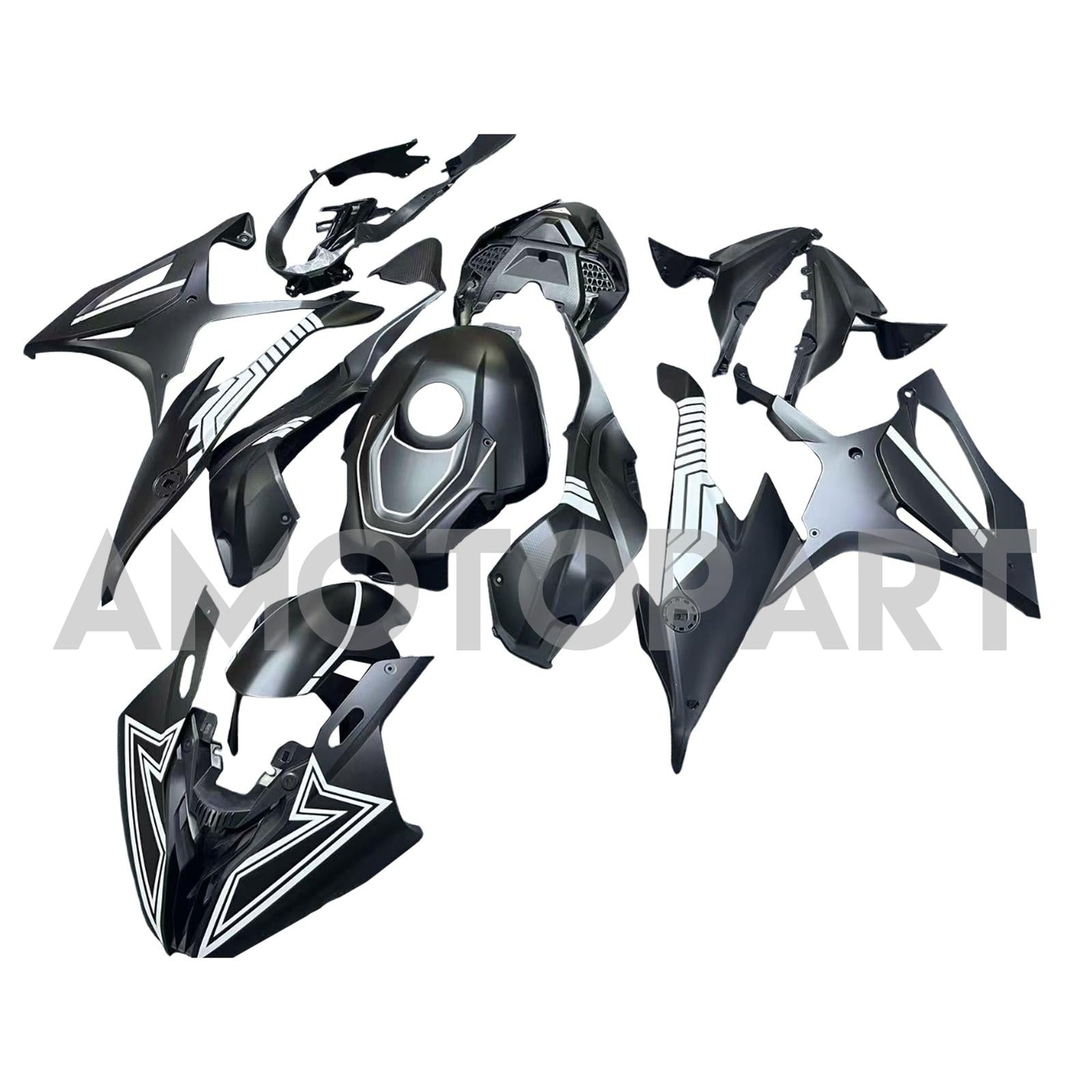 Amotopart 2019-2022 BMW M1000RR S1000RR Matte Schwarzverkleidungskit