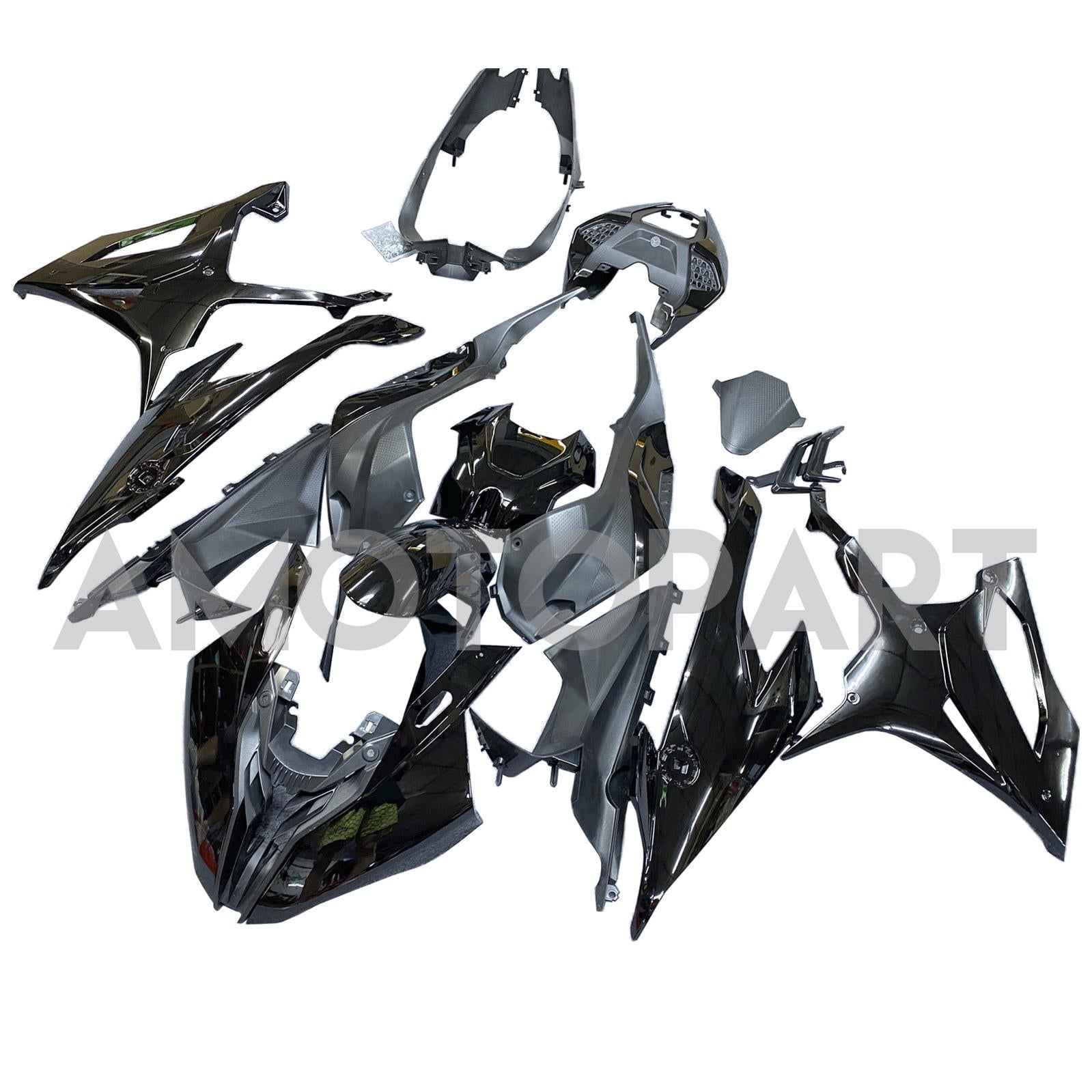 Amotopart 2019-2022 BMW M1000RR S1000RR Kit de carénage noir brillant