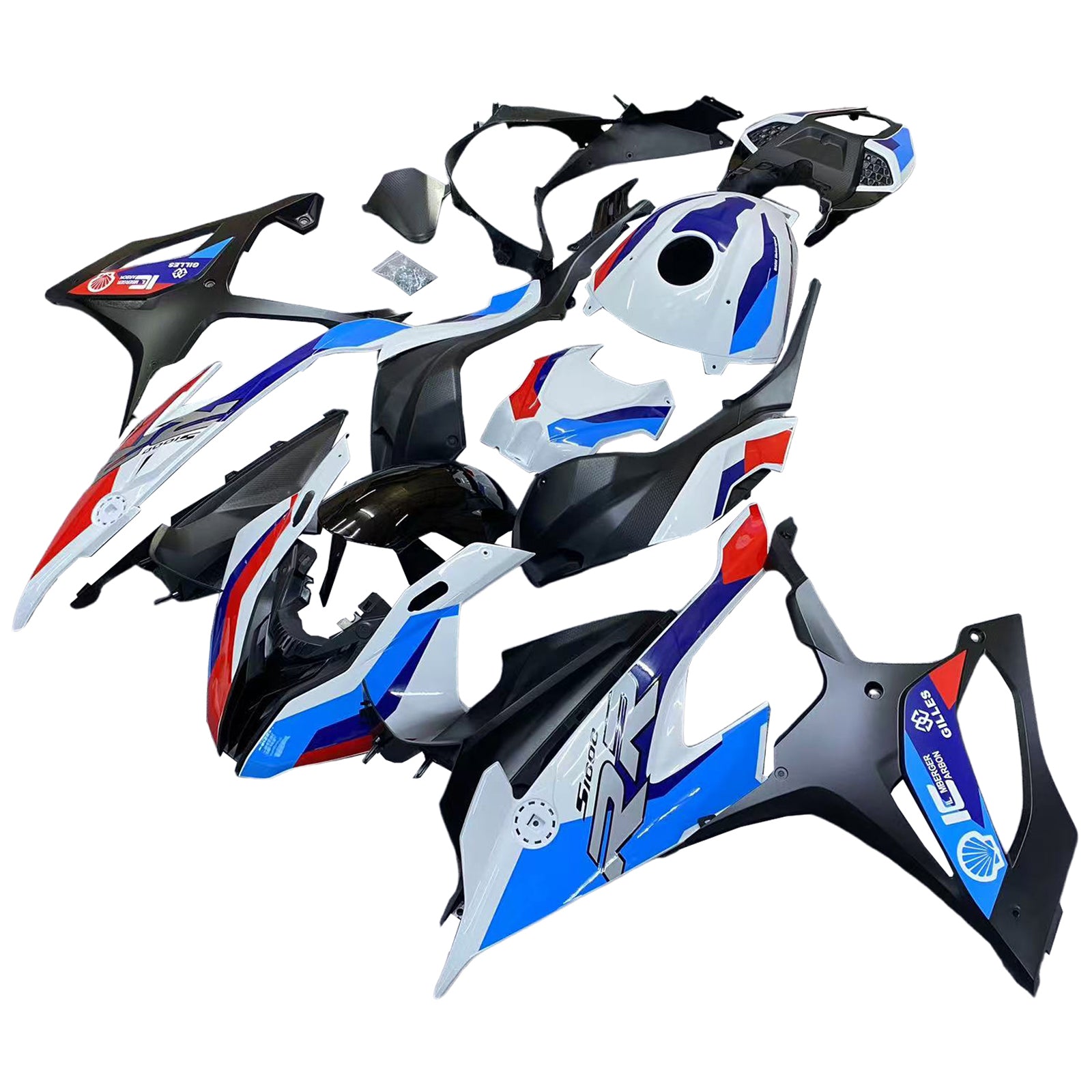 Amotopart 2019-2022 BMW M1000RR S1000RR ブラック ホワイト ブルー フェアリングキット