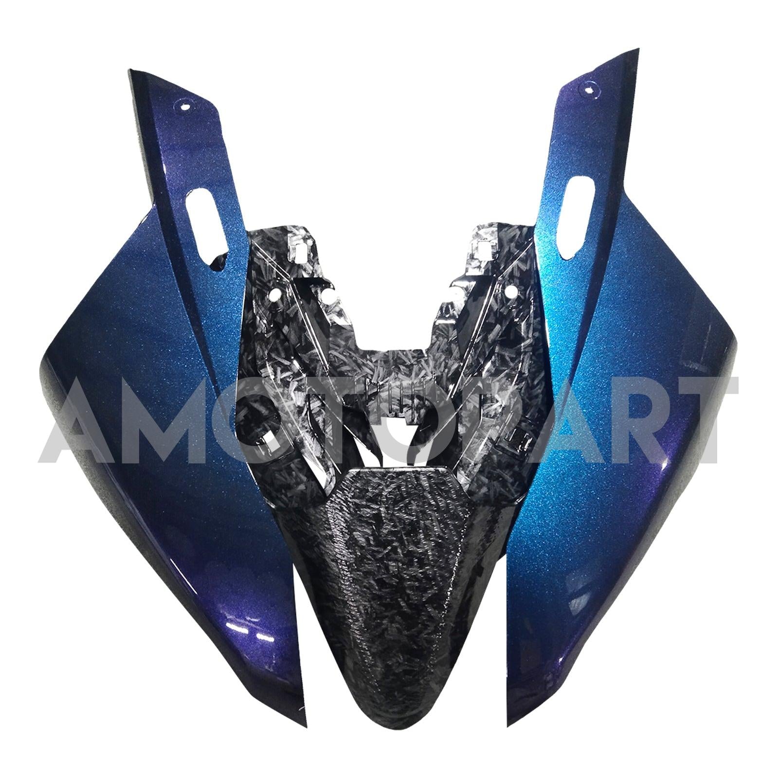 Amotopart 2019-2022 BMW S1000RR フォージ カーボンファイバー パターン ブルー フェアリング キット