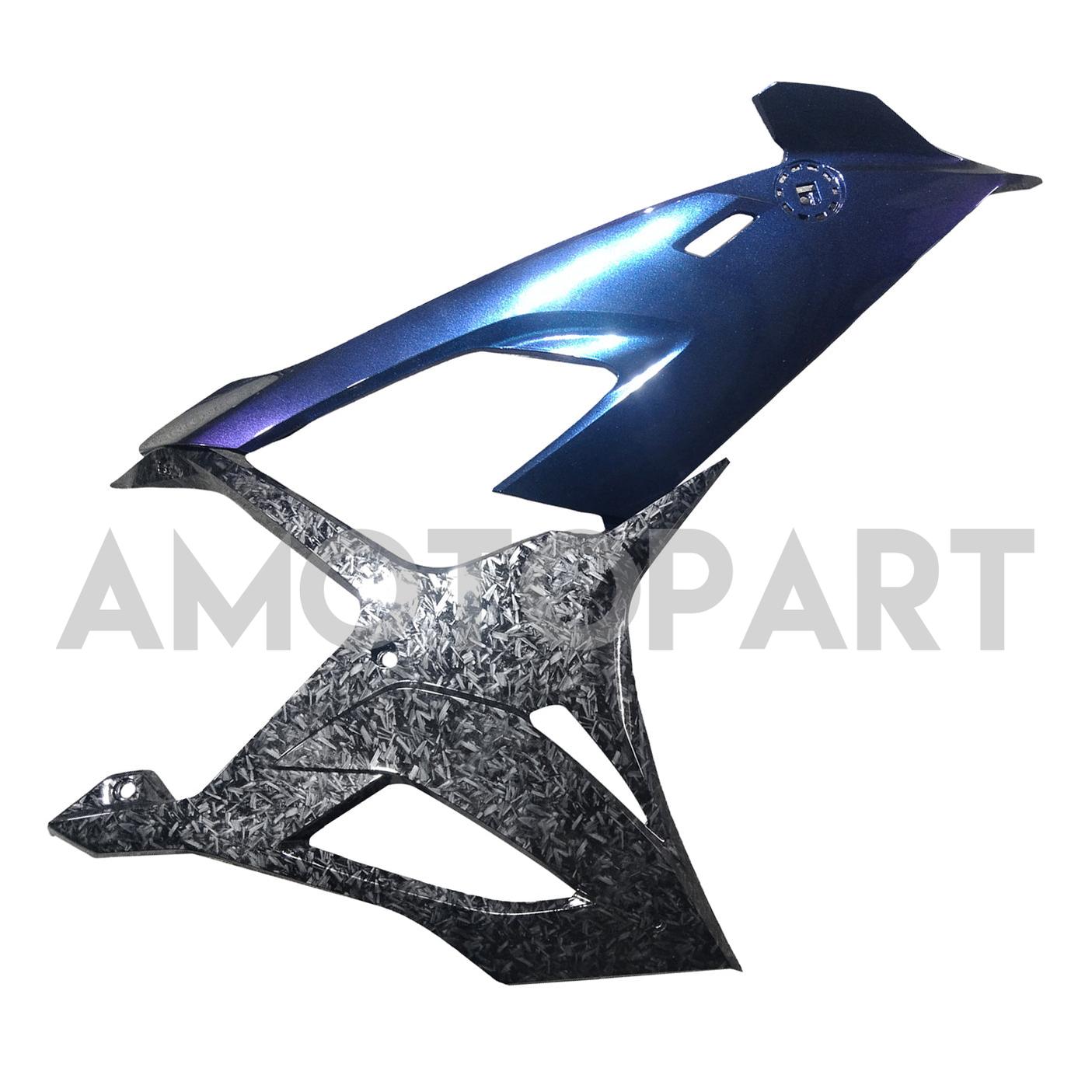 Amotopart 2019-2022 BMW S1000RR フォージ カーボンファイバー パターン ブルー フェアリング キット