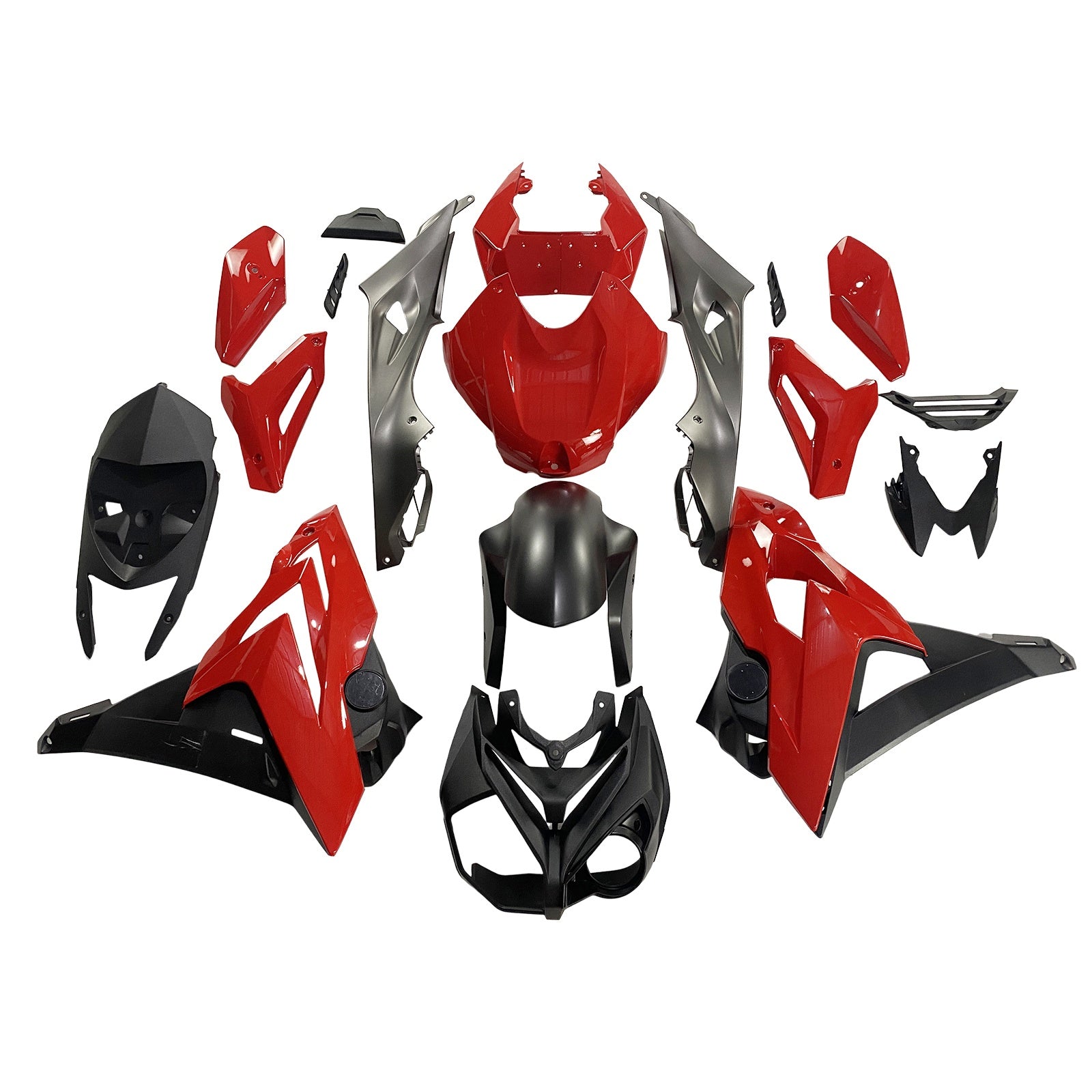 Amotopart BMW 2014-2016 S1000R Black Red Fairing Kit
