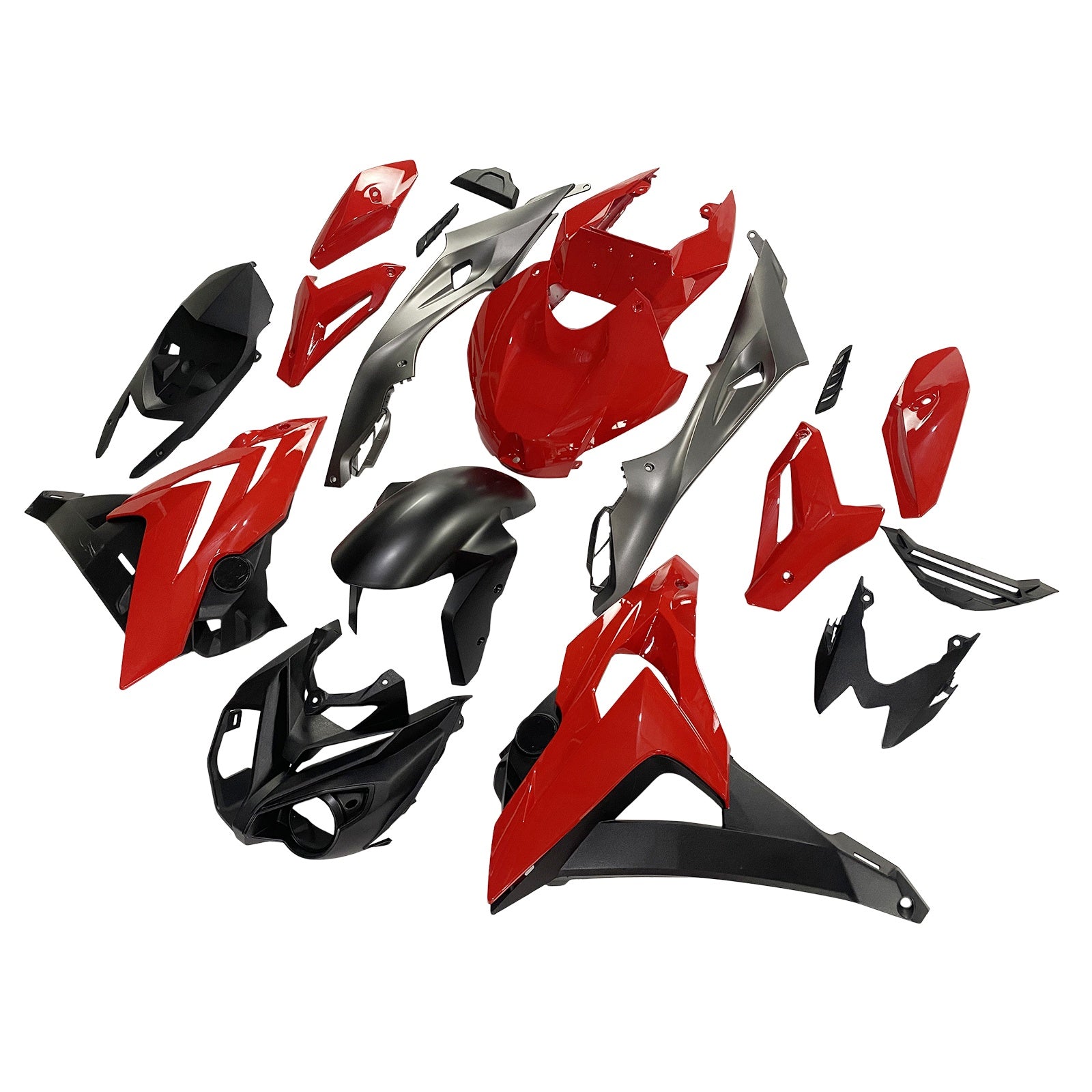 Amotopart BMW 2014-2016 S1000R Black Red Fairing Kit