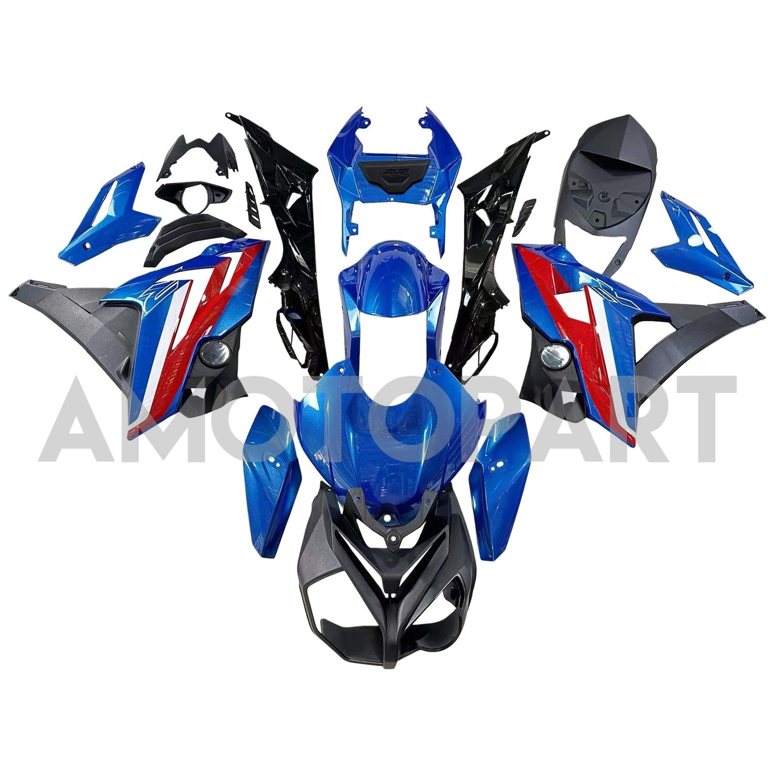 Amotopart 2014-2016 BMW S1000R Blue&Red Fairing Kit