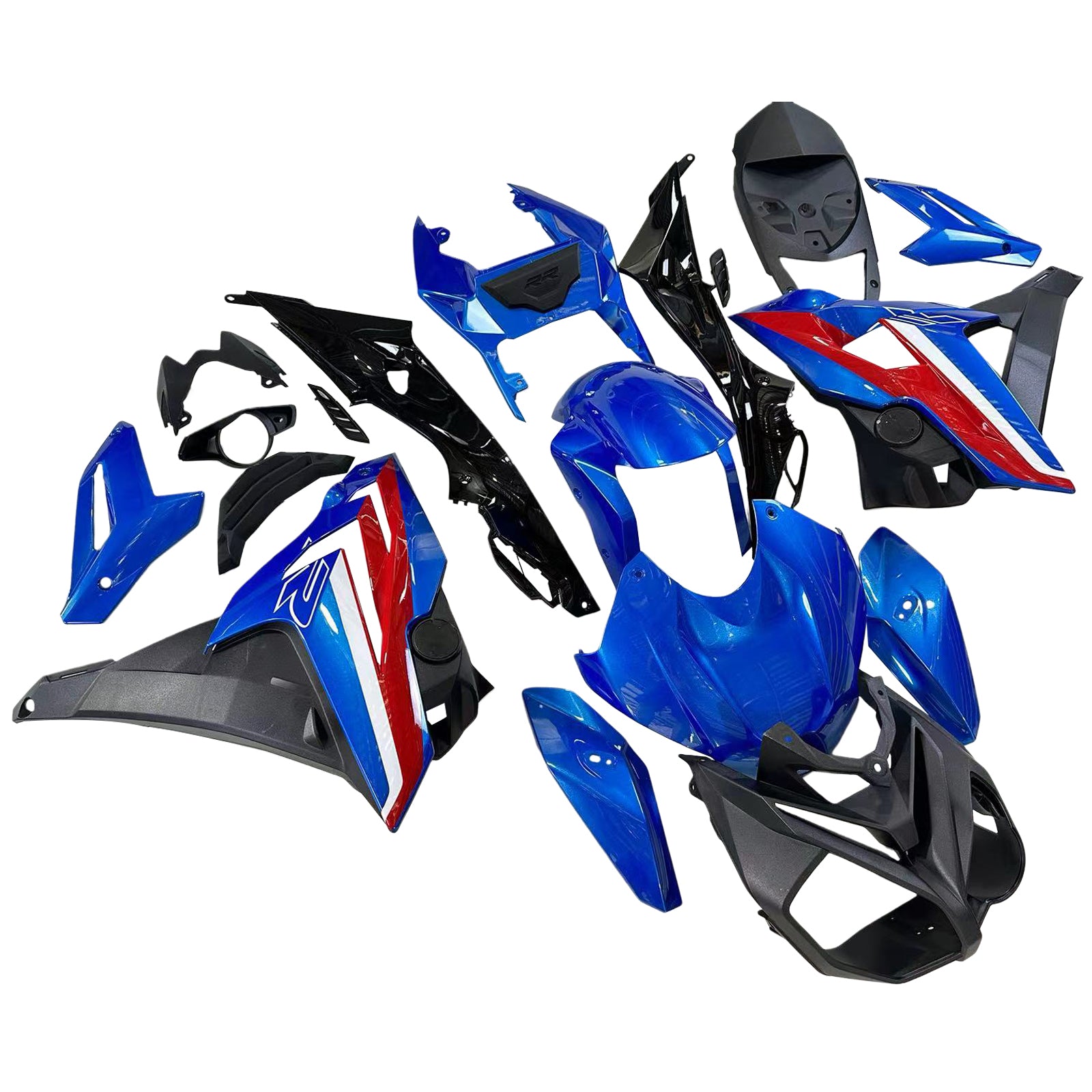 Amotopart 2014-2017 BMW S1000R Blue&Red Fairing Kit