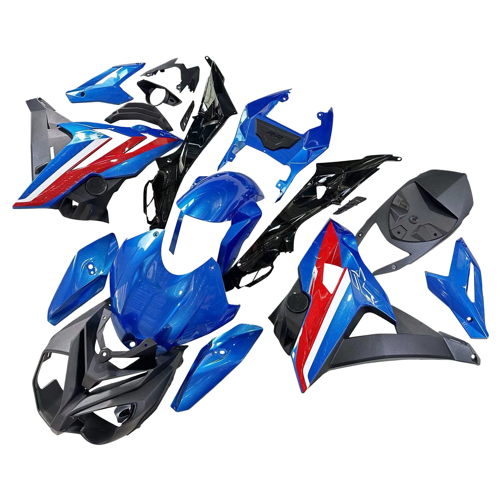 Amotopart 2014-2017 BMW S1000R Blue&Red Fairing Kit