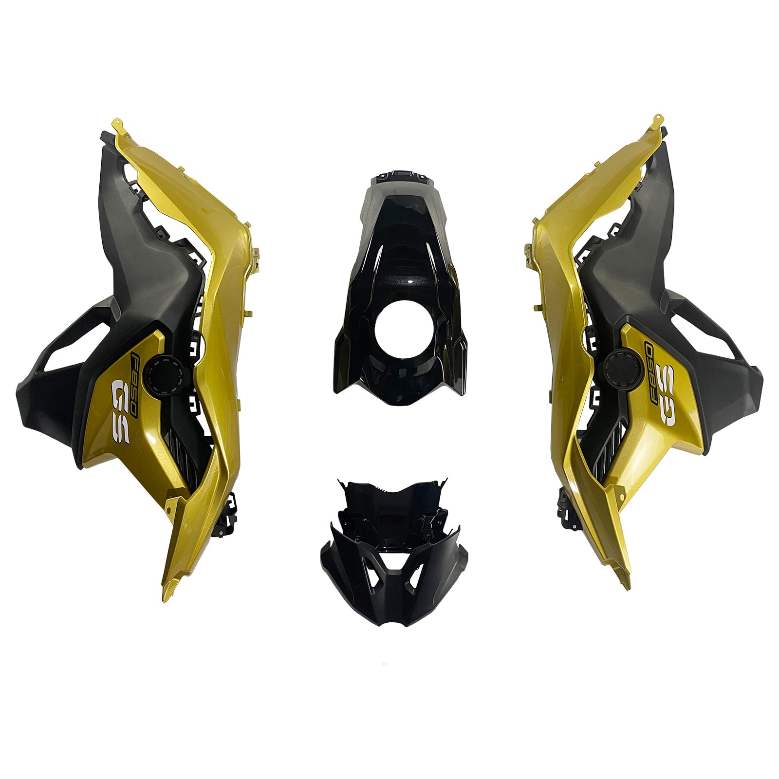 Amotopart BMW 2018-2020  F750GS/F850GS Black Yellow Fairing Kit