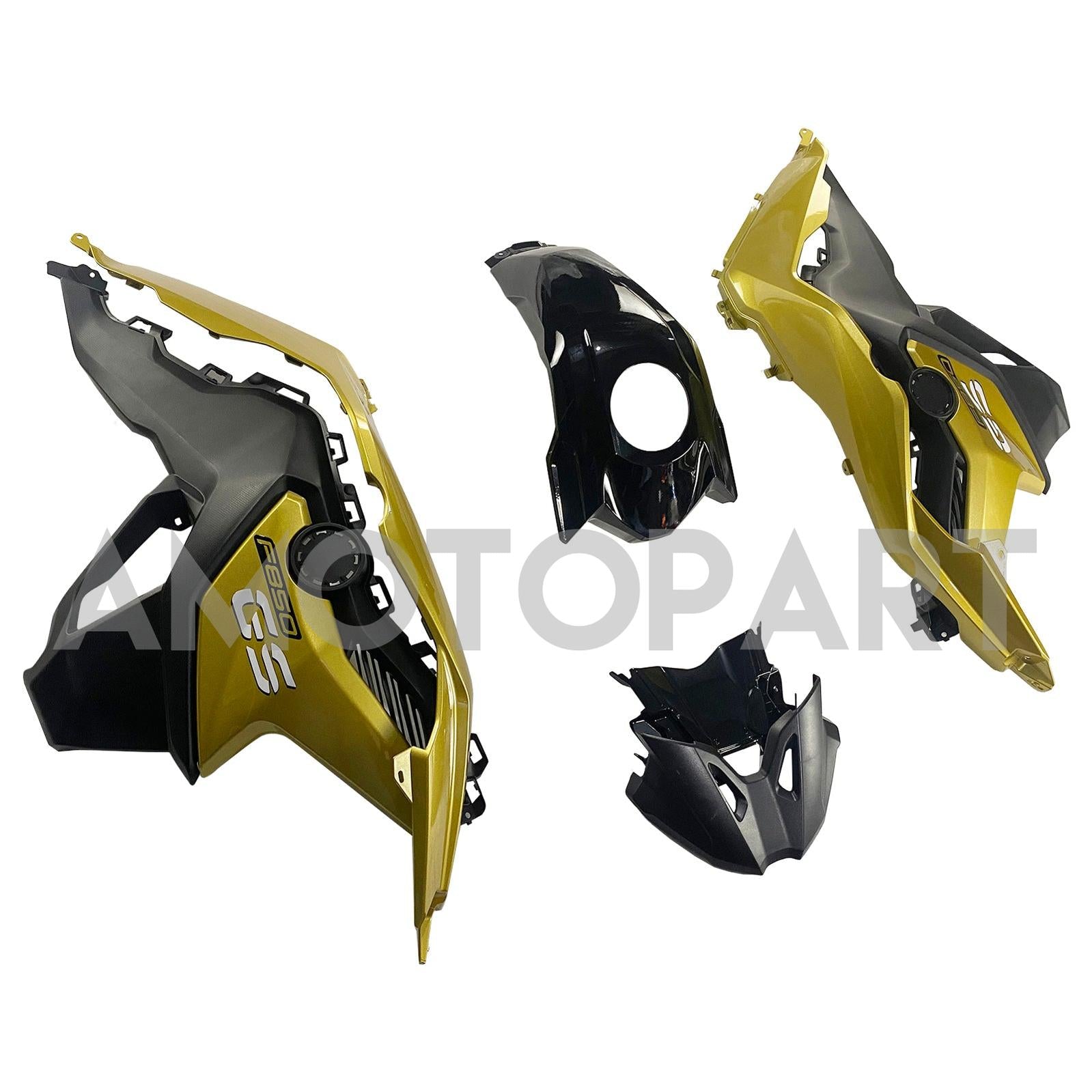 Amotopart BMW 2018-2020  F750GS/F850GS Black Yellow Fairing Kit