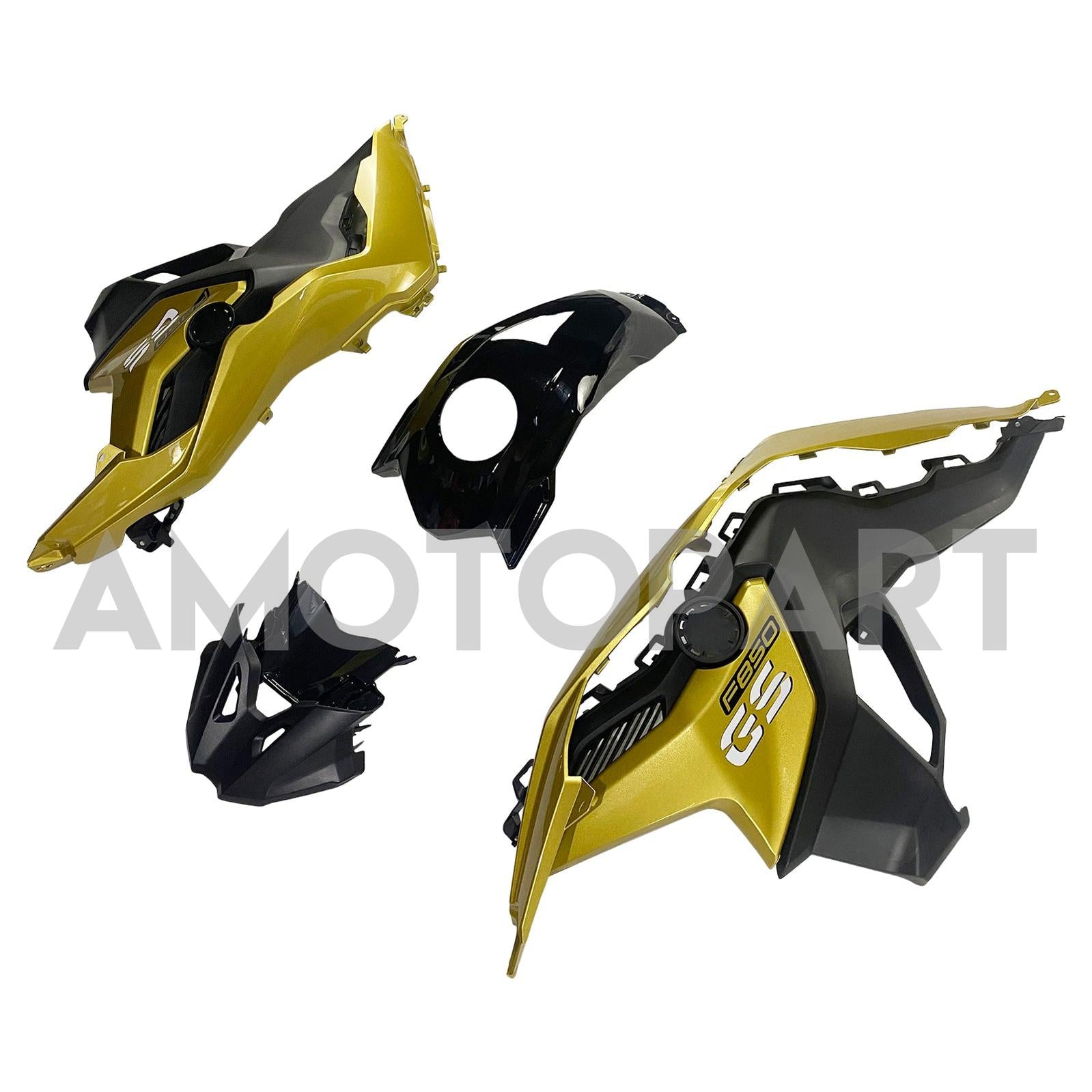 Amotopart BMW 2018-2020  F750GS/F850GS Black Yellow Fairing Kit