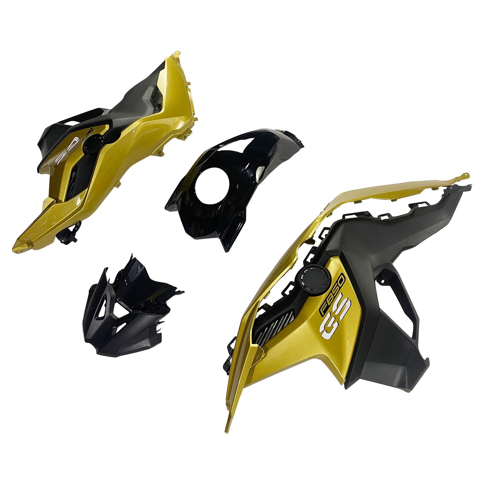 Amotopart BMW 2018-2020  F750GS/F850GS Black Yellow Fairing Kit