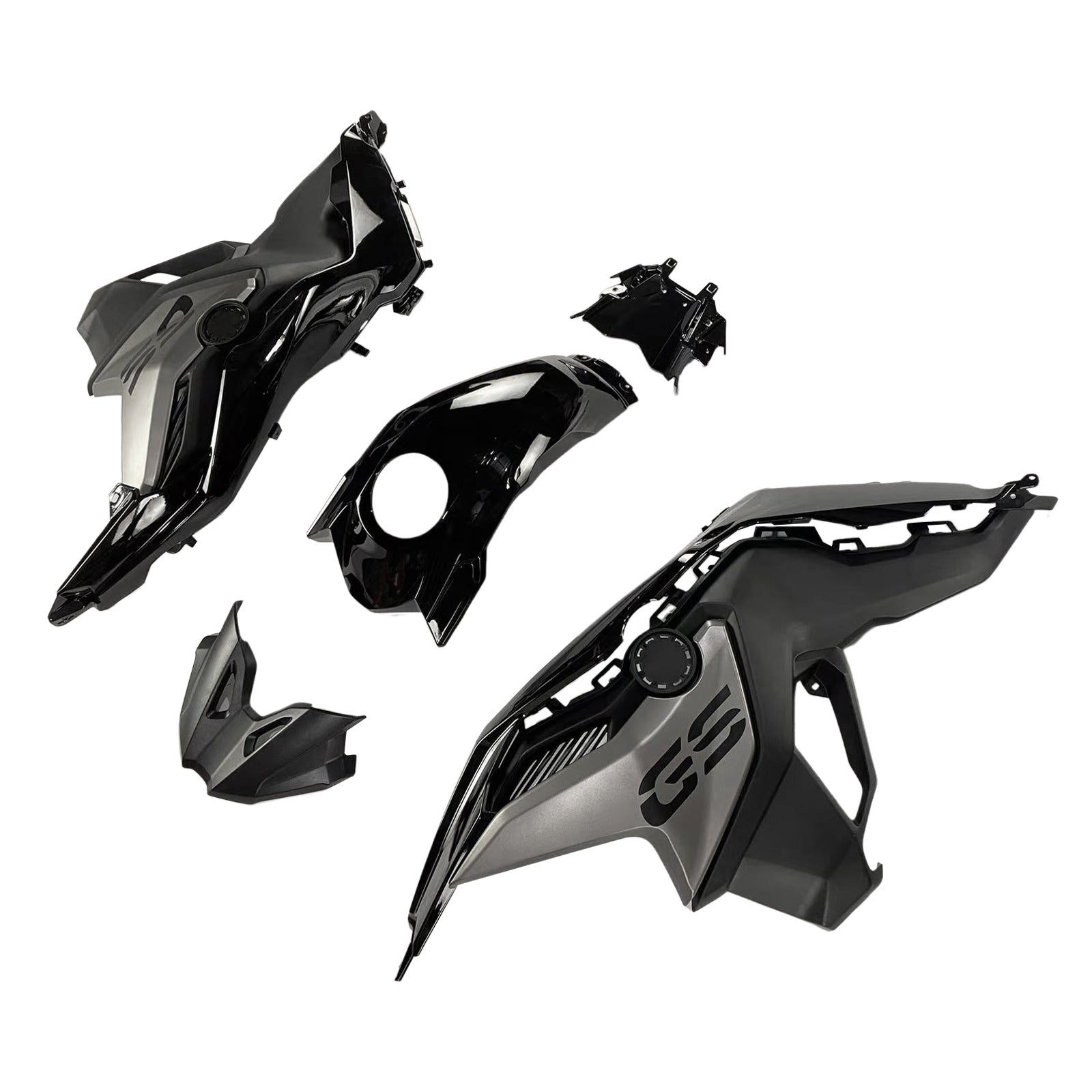 Amotopart 2018-2022 BMW F750GS F850GS Black Grey Fairing Kit