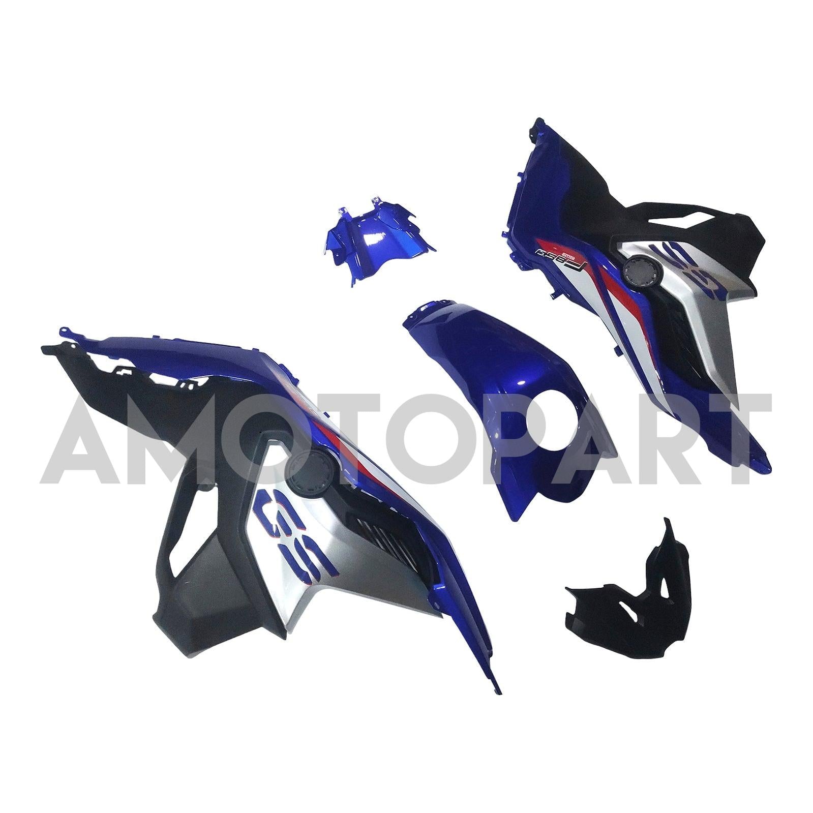 Amotopart 2018-2022 BMW F750GS F850GS Kit de carenado negro azul