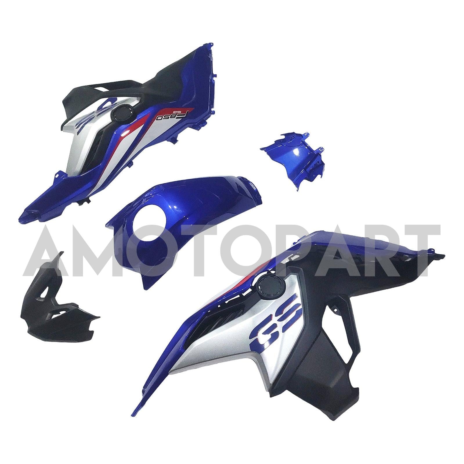 Amotopart 2018-2022 BMW F750GS F850GS Black Blue Fairing Kit