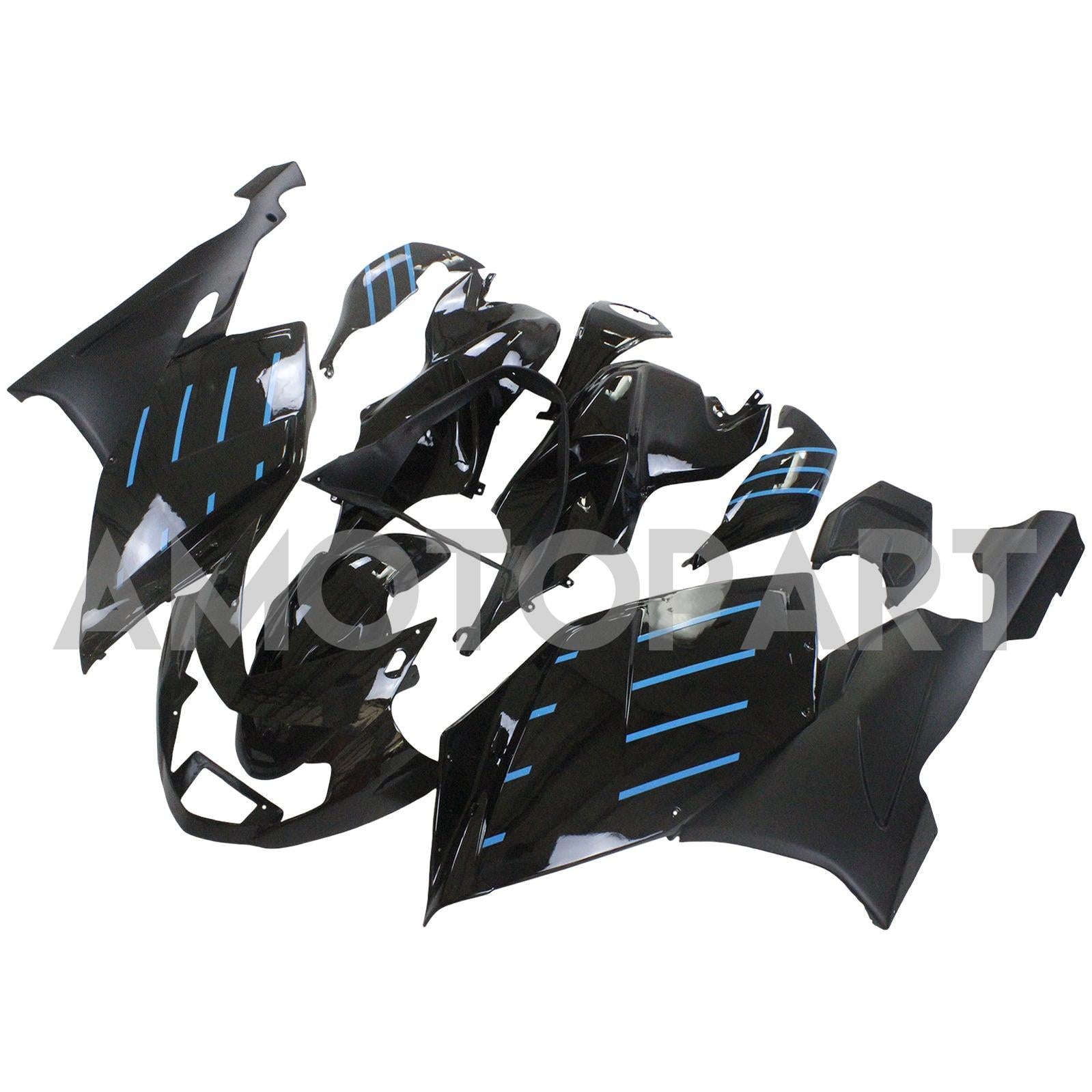 Amotopart BMW 2005-2010 K1200S Black Blue Line Fairing Kit