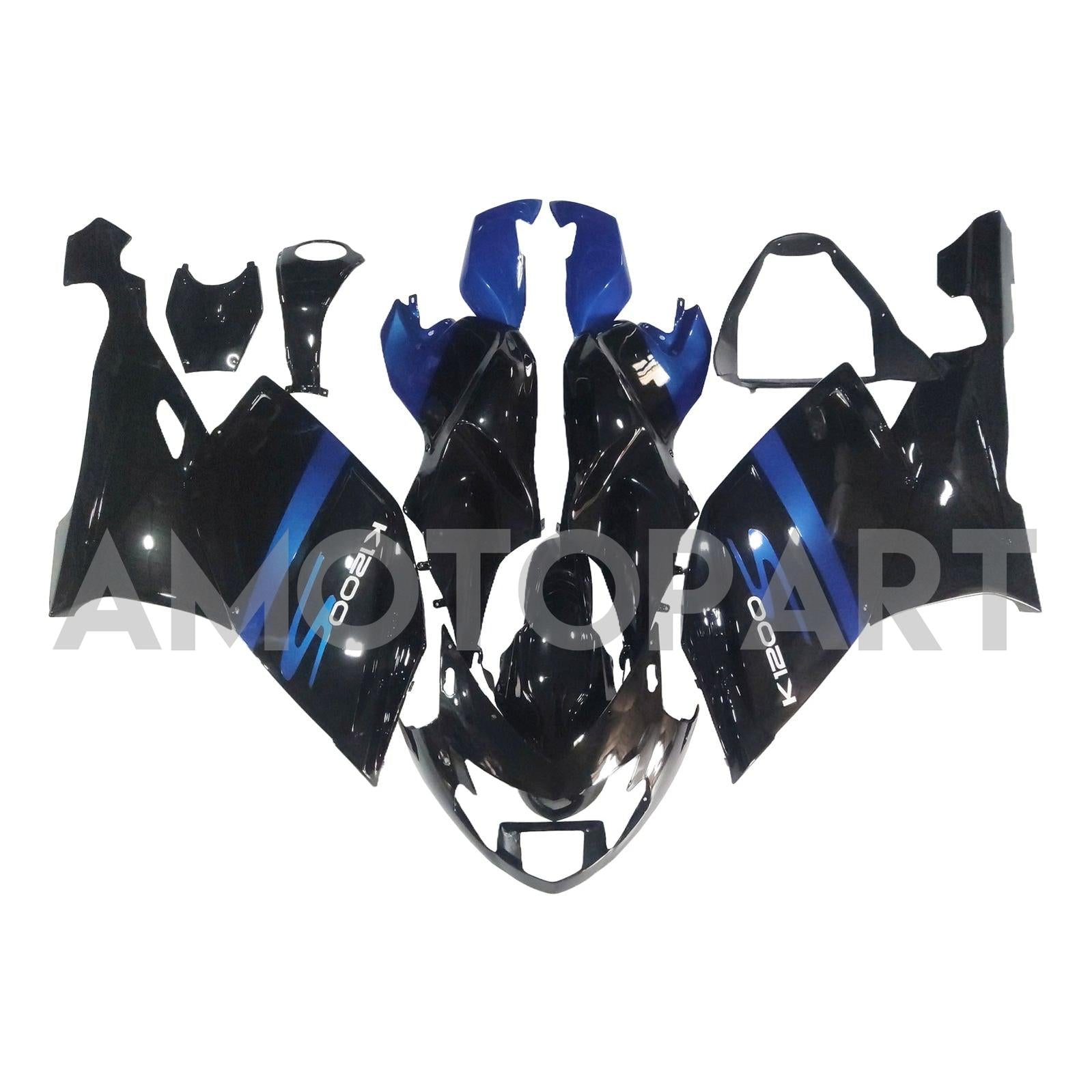 Amotopart BMW 2005-2010 K1200S Blue Black Fairing Kit