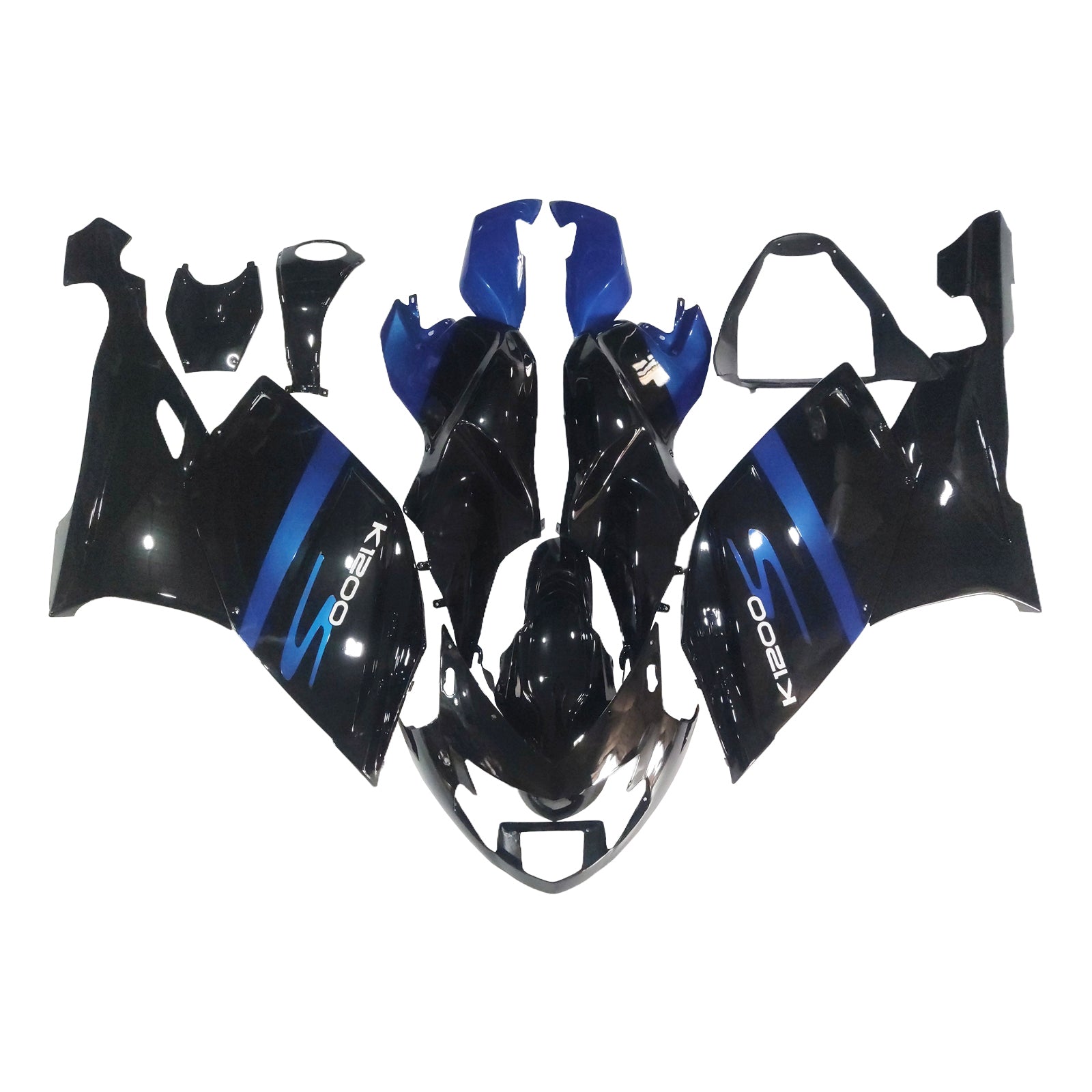 Amotopart BMW 2005-2010 K1200S Blue Black Fairing Kit