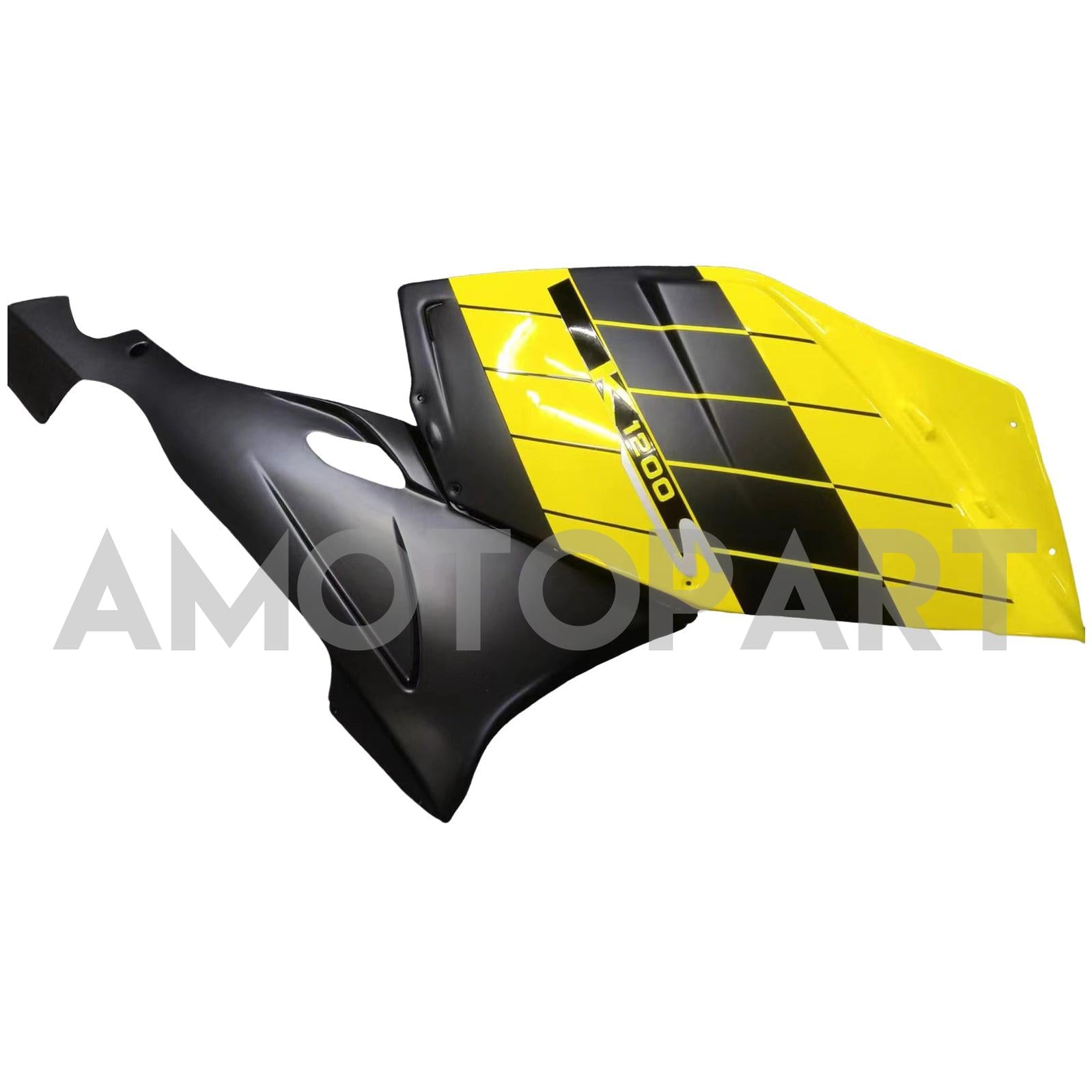 Amotopart BMW 2005-2010 K1200S Black Yellow Sliver Fairing Kit