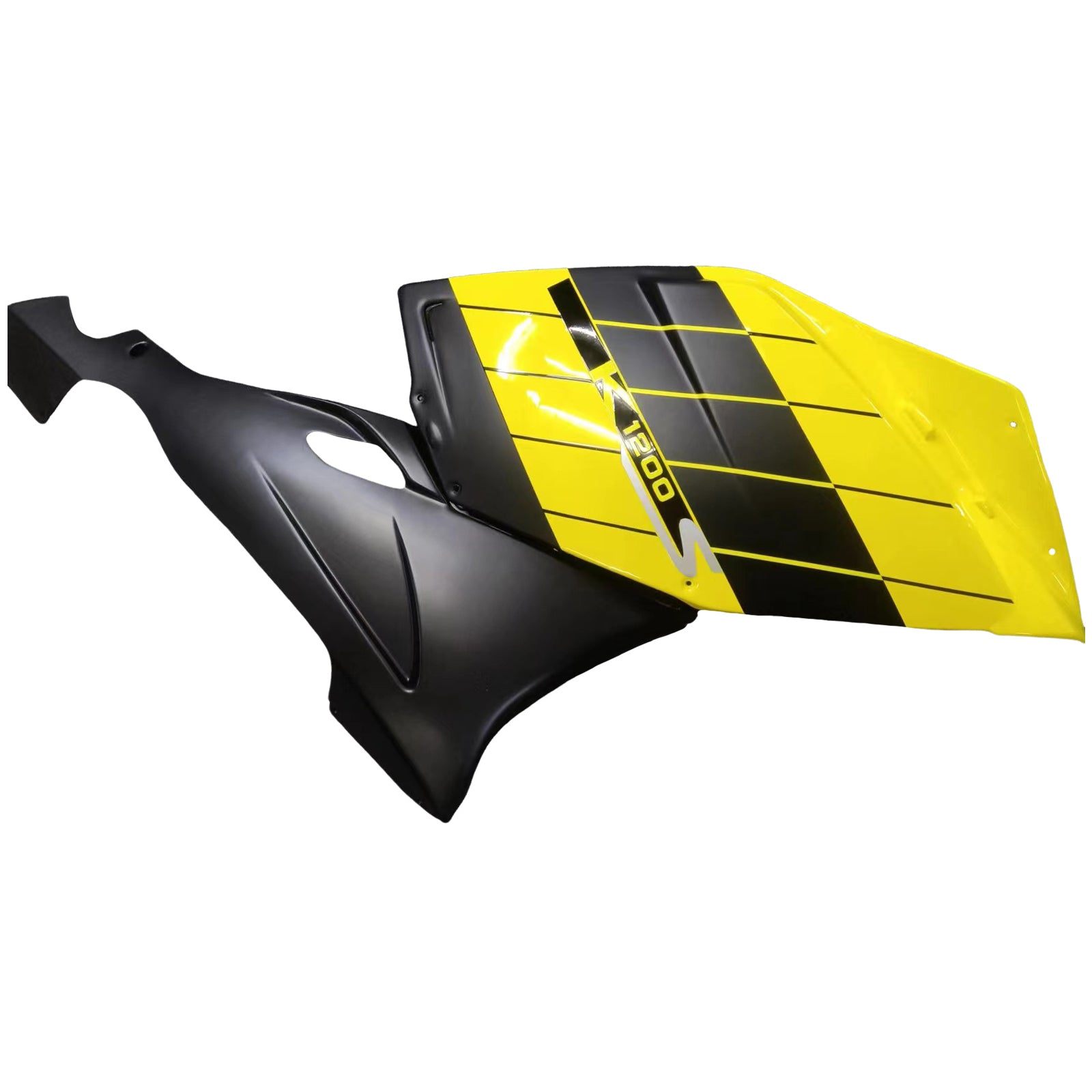 Amotopart BMW 2005-2010 K1200S Black Yellow Sliver Fairing Kit