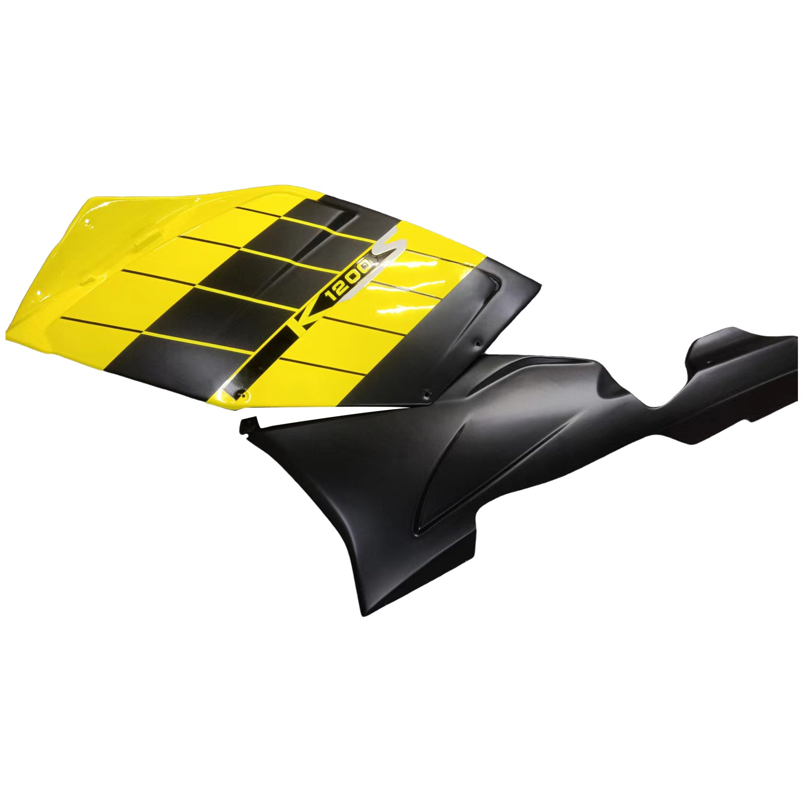 Amotopart BMW 2005-2010 K1200S Black Yellow Sliver Fairing Kit