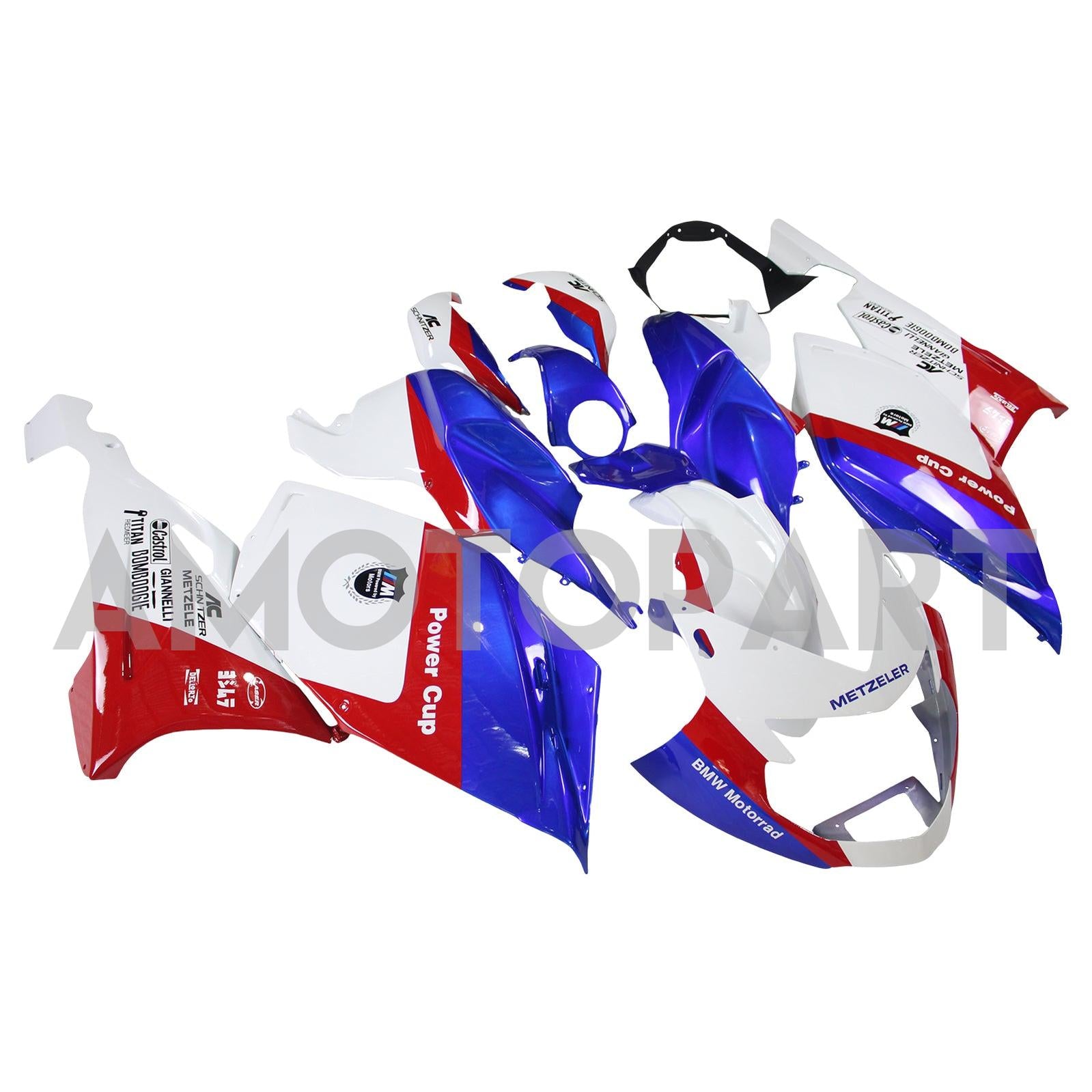 Amotopart 2005-2010 BMW K1200S Blue&Red Fairing Kit
